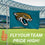 Jacksonville Jaguars Single Sided Flag w/ 2 Grommets, 3'x5' - Sports Gifts, Sports Memorabilia, Sports Collectibles, Fan Shop