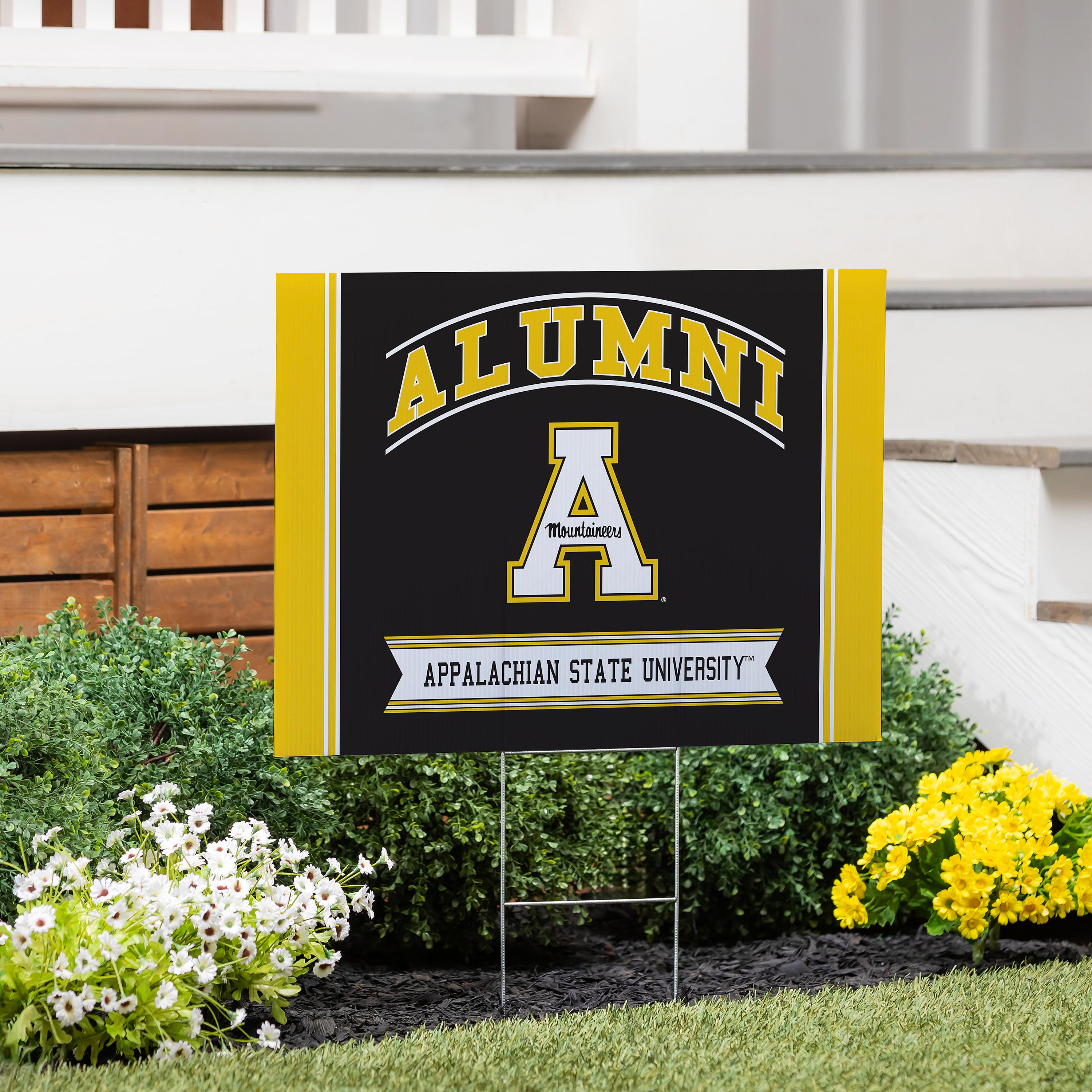 Appalachian State University Coroplast Yard Sign Alumni - Sports Collectibles, Sports Memorabilia, Sports Fan Shop, Sports Gifts