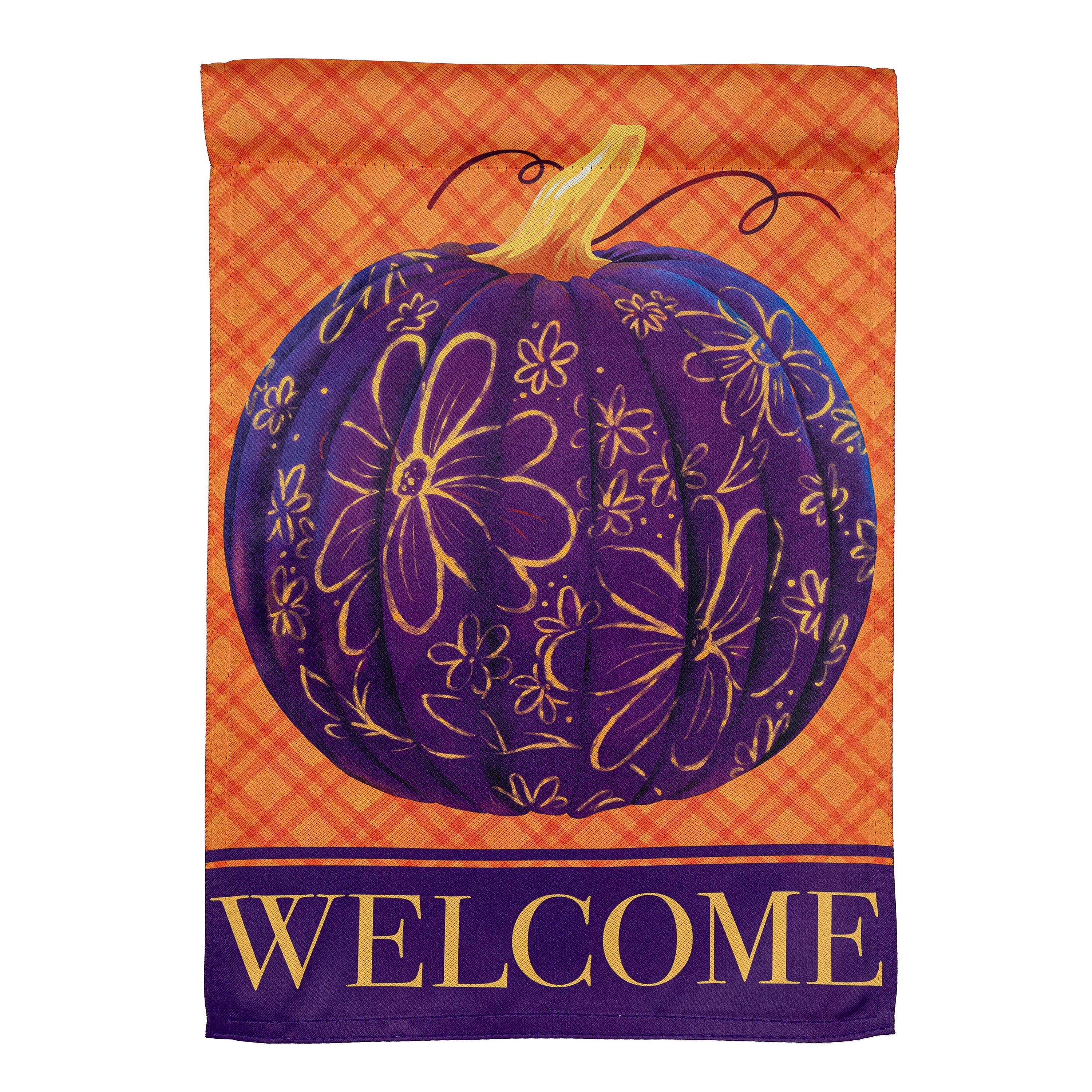 Damascus Pumpkin Suede Garden Flag - Sports Collectibles, Sports Memorabilia, Sports Fan Shop, Sports Gifts
