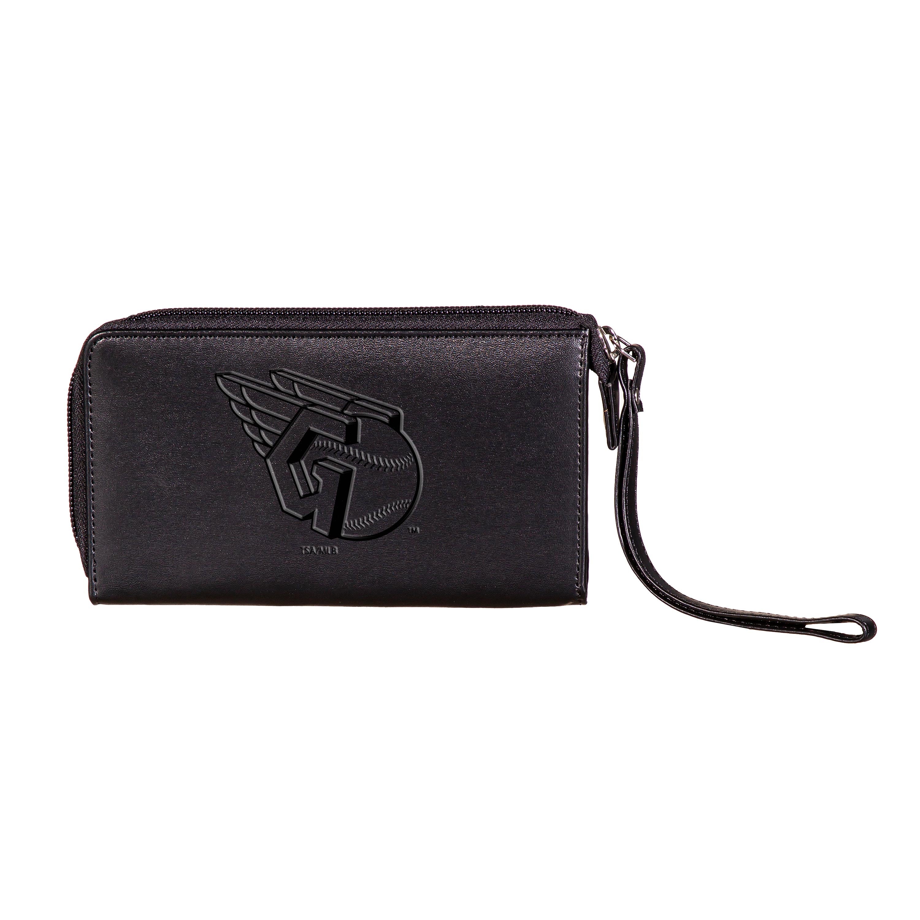 Wristlet Wallet, Black, Cleveland Guardians - Sports Gifts, Sports Memorabilia, Sports Collectibles, Fan Shop