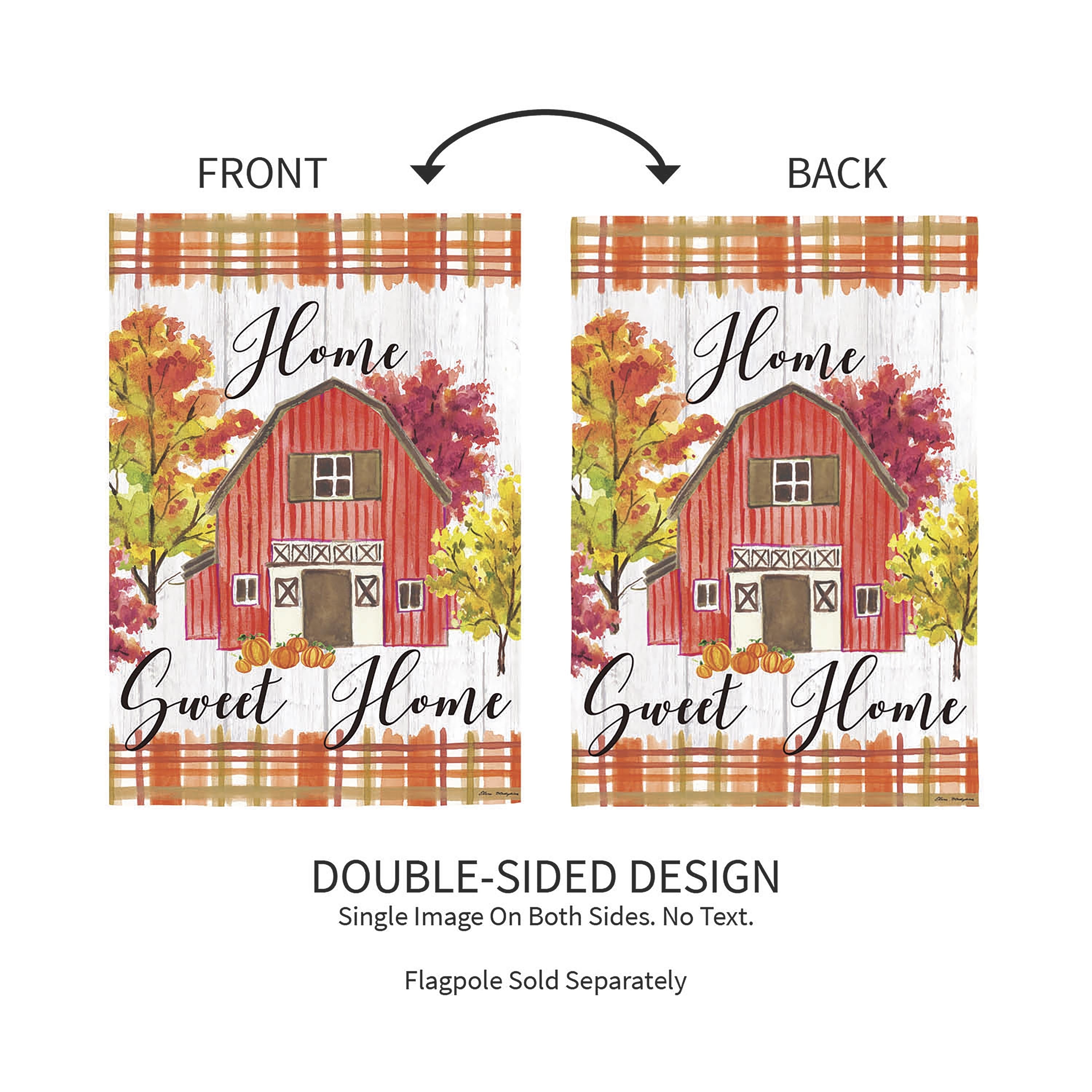 Home Sweet Home Moire Garden Flag - Sports Collectibles, Sports Memorabilia, Sports Fan Shop, Sports Gifts