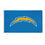 Los Angeles Chargers Single Sided Estate Flag with 2 Grommets, 3'x5' - Sports Gifts, Sports Memorabilia, Sports Collectibles, Fan Shop