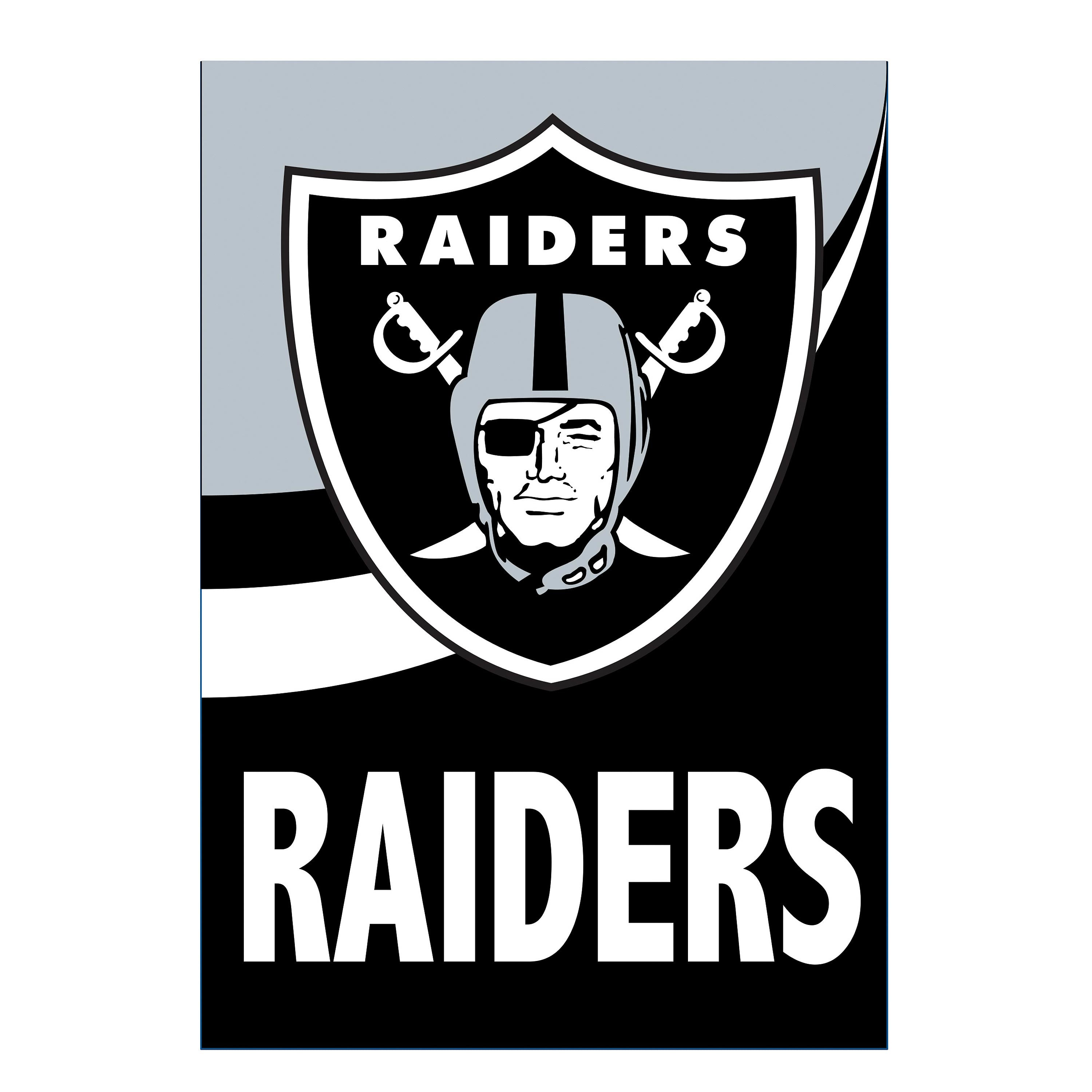 Las Vegas Raiders Burlap Flag House Size - Sports Collectibles, Sports Memorabilia, Sports Fan Shop, Sports Gifts