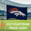 3'x5' Single Sided Flag w/ 2 Grommets, Denver Broncos