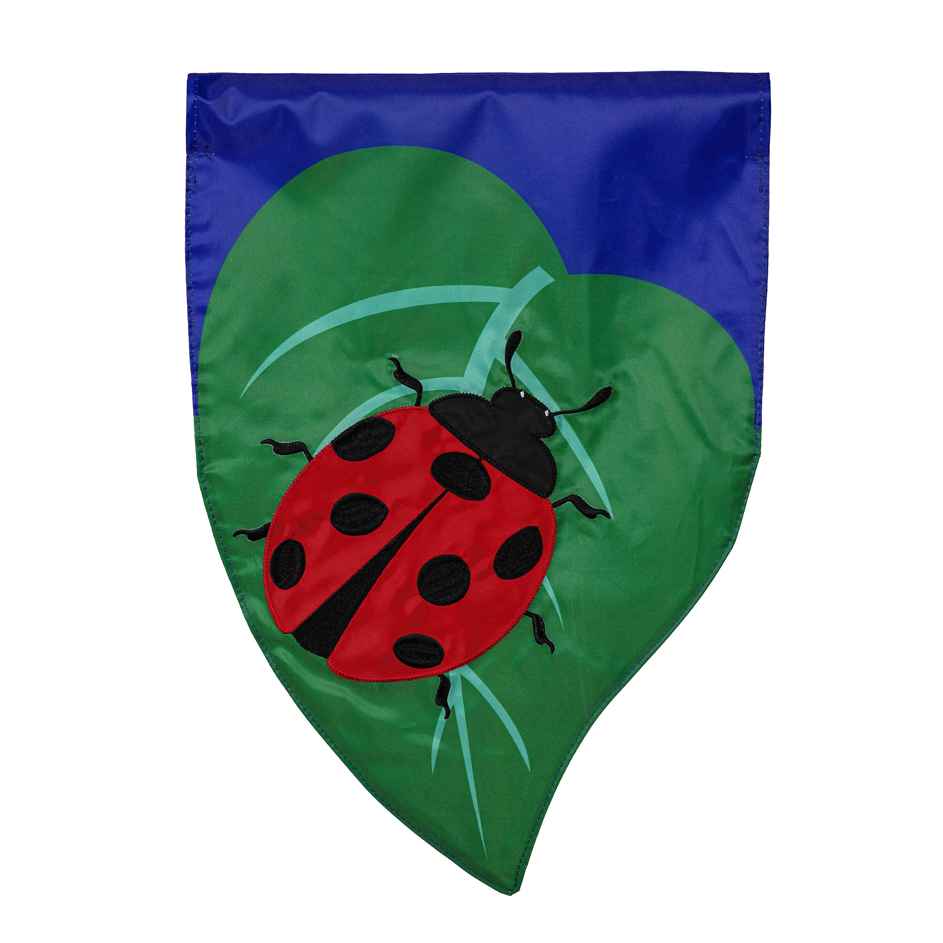 Ladybug Basic Applique Garden Flag - Sports Collectibles, Sports Memorabilia, Sports Fan Shop, Sports Gifts