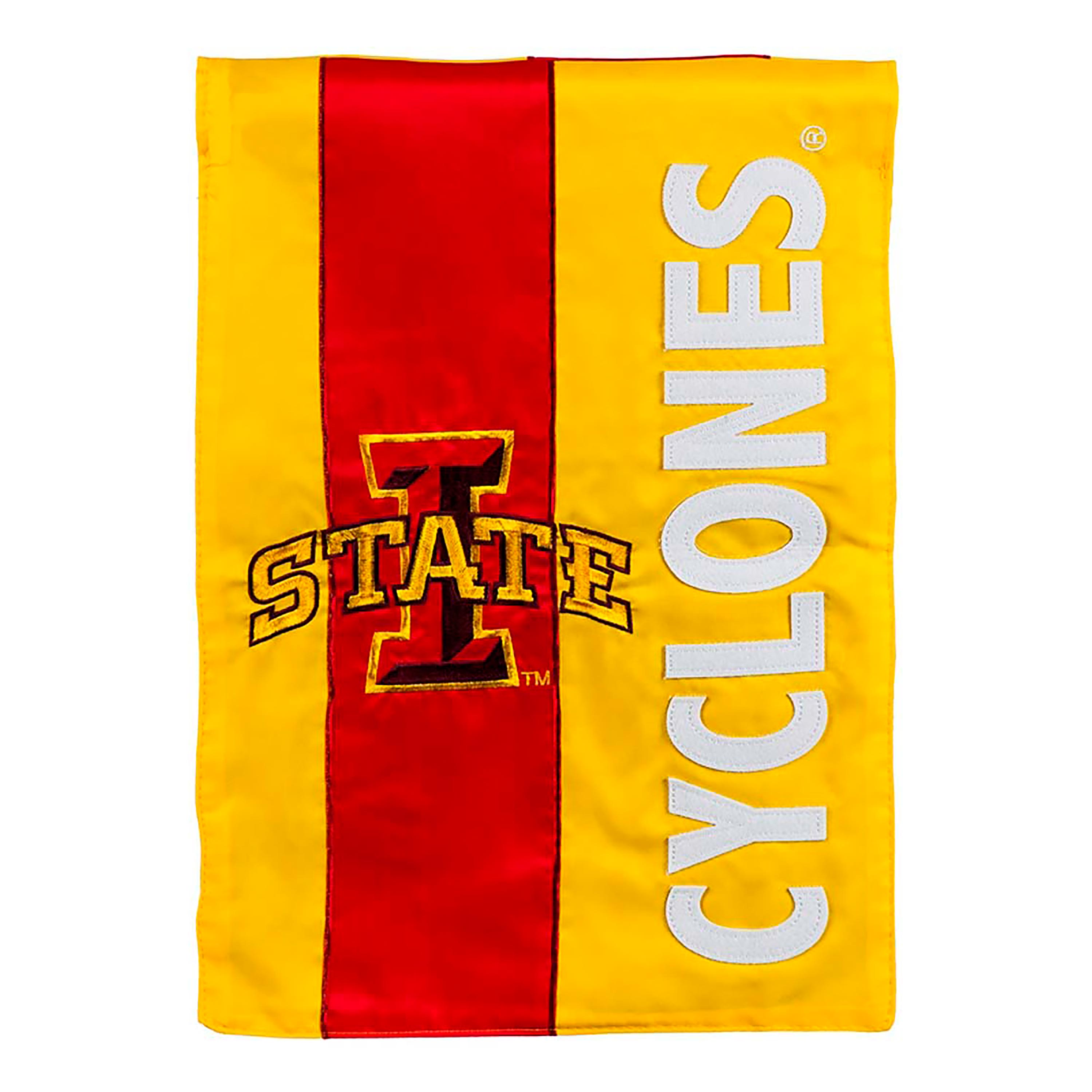 Double-Sided Embellished NCAA College Team Pride Applique House Flag, Iowa State - Sports Collectibles, Sports Memorabilia, Sports Fan Shop, Sports Gifts