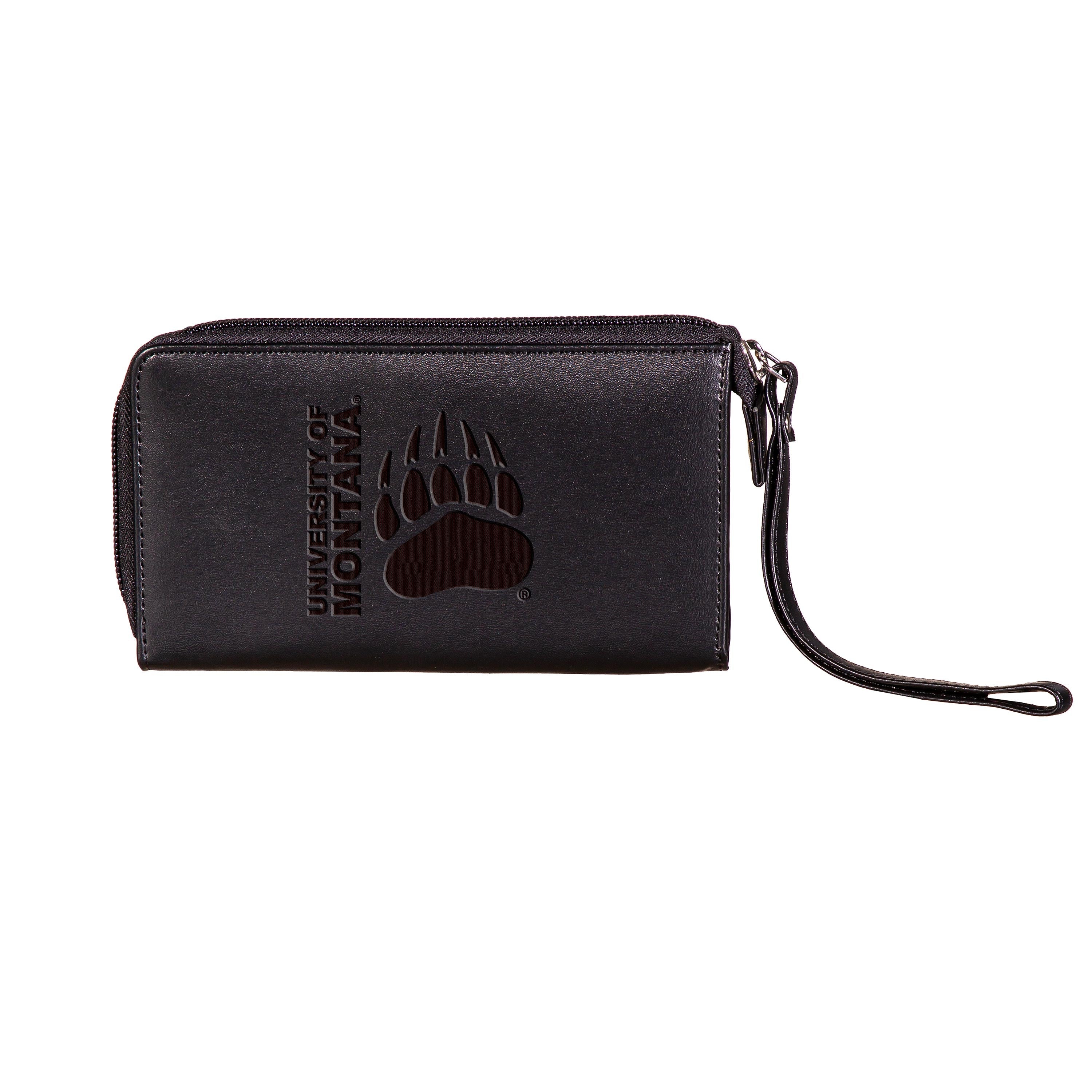 Wristlet Wallet, Black, University of Montana - Sports Gifts, Sports Memorabilia, Sports Collectibles, Fan Shop