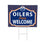 Edmonton Oilers Coroplast Yard Sign, "Fans Welcome" - Sports Collectibles, Sports Memorabilia, Sports Fan Shop, Sports Gifts