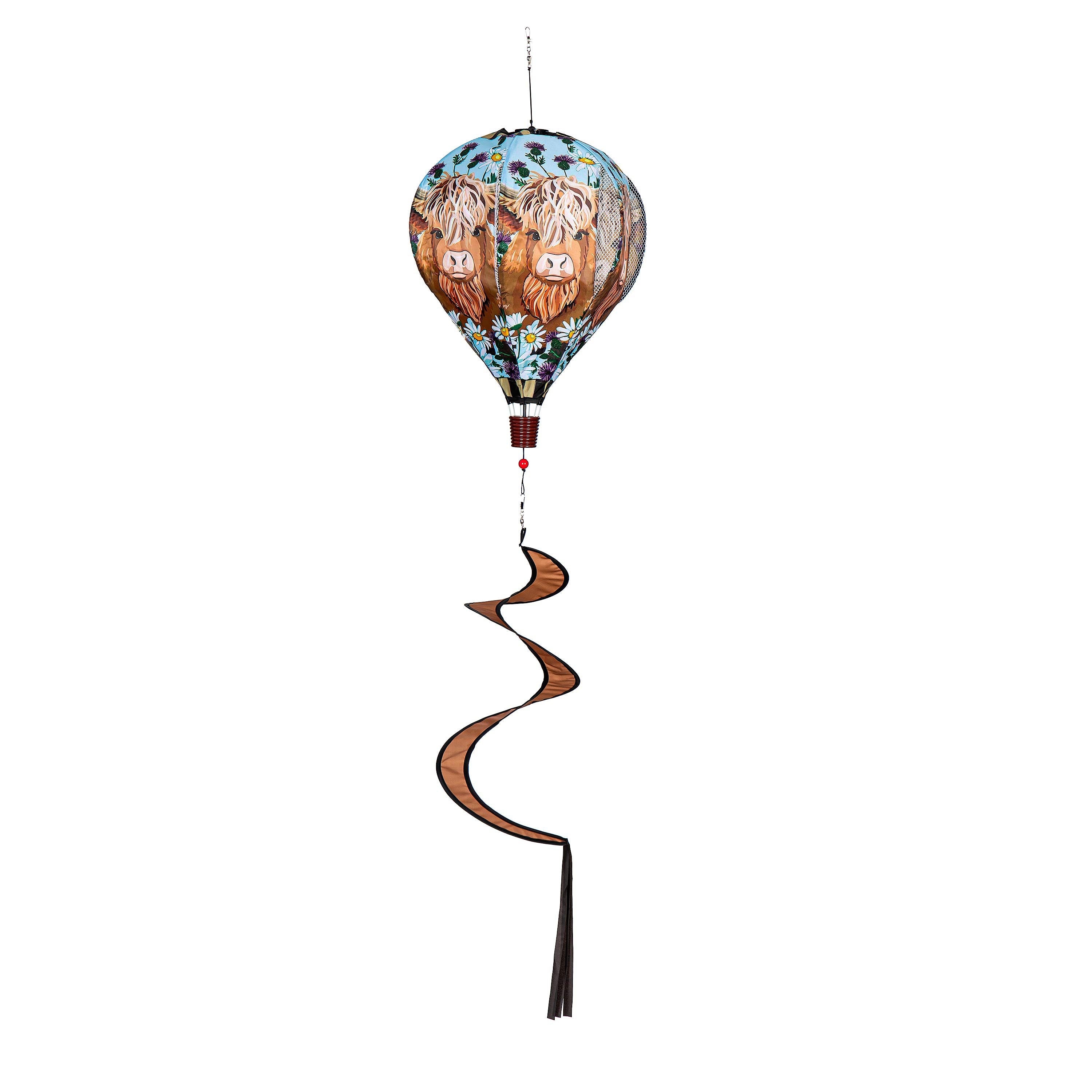 Highland Cow Welcome Friends Balloon Spinner - Sports Collectibles, Sports Memorabilia, Sports Fan Shop, Sports Gifts