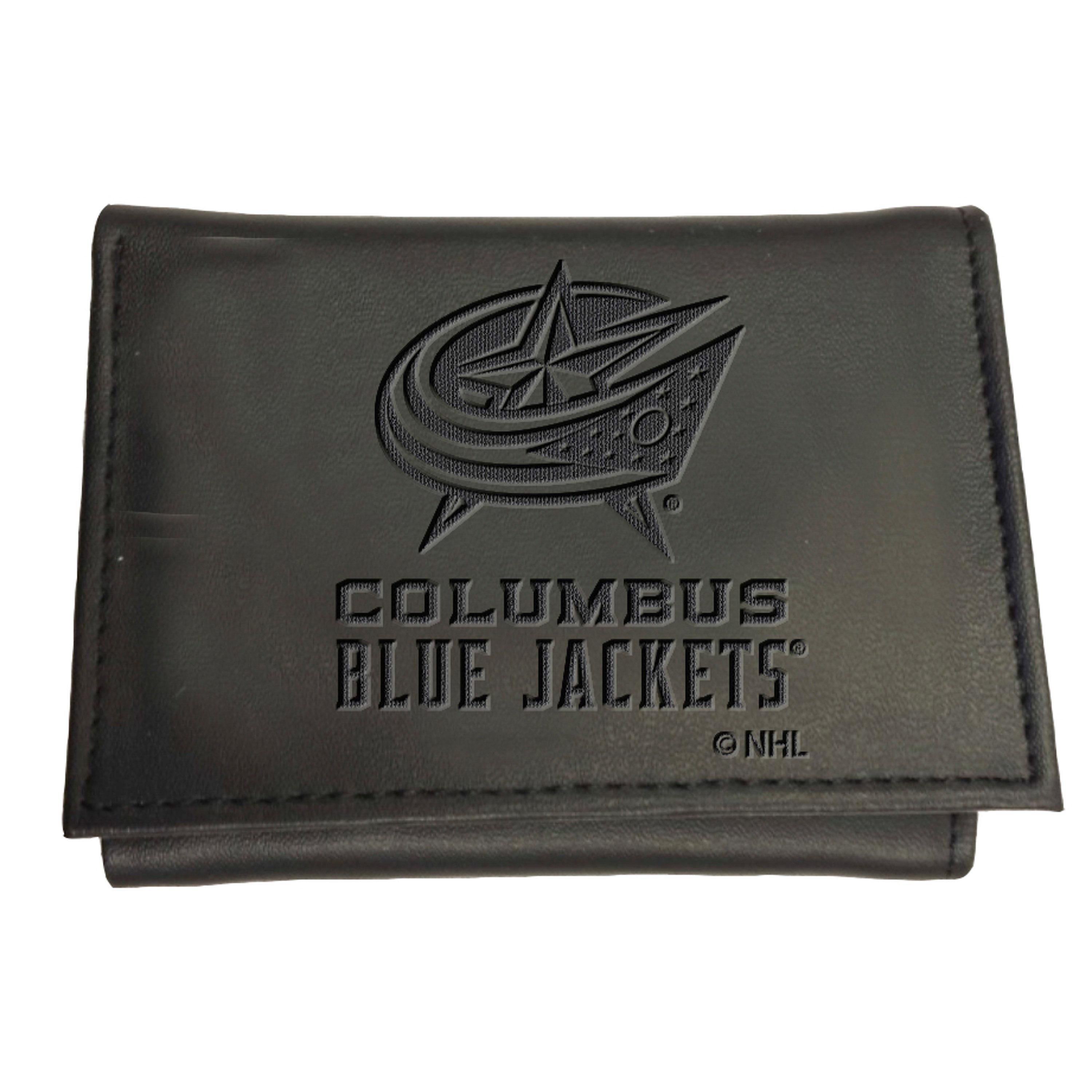 Columbus Blue Jackets, Tri-Fold Wallet, Black - Sports Gifts, Sports Memorabilia, Sports Collectibles, Fan Shop
