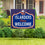 New York Islanders Coroplast Yard Sign, "Fans Welcome" - Sports Collectibles, Sports Memorabilia, Sports Fan Shop, Sports Gifts