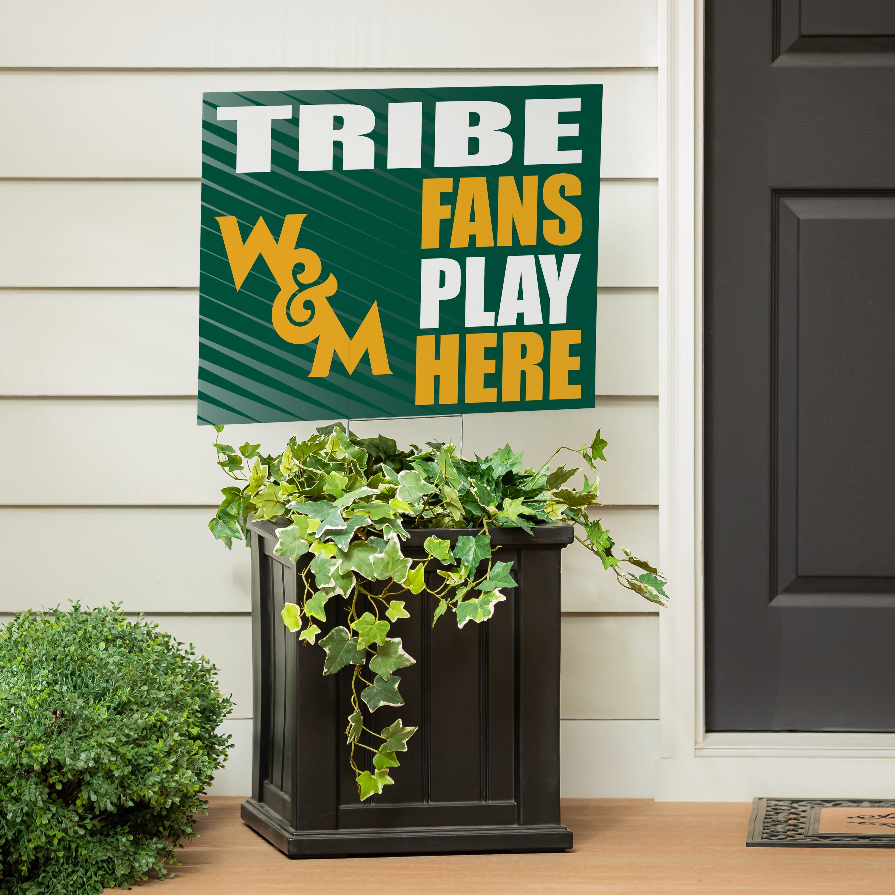 William & Mary Coroplast Yard Sign "Fans Play Here" - Sports Collectibles, Sports Memorabilia, Sports Fan Shop, Sports Gifts