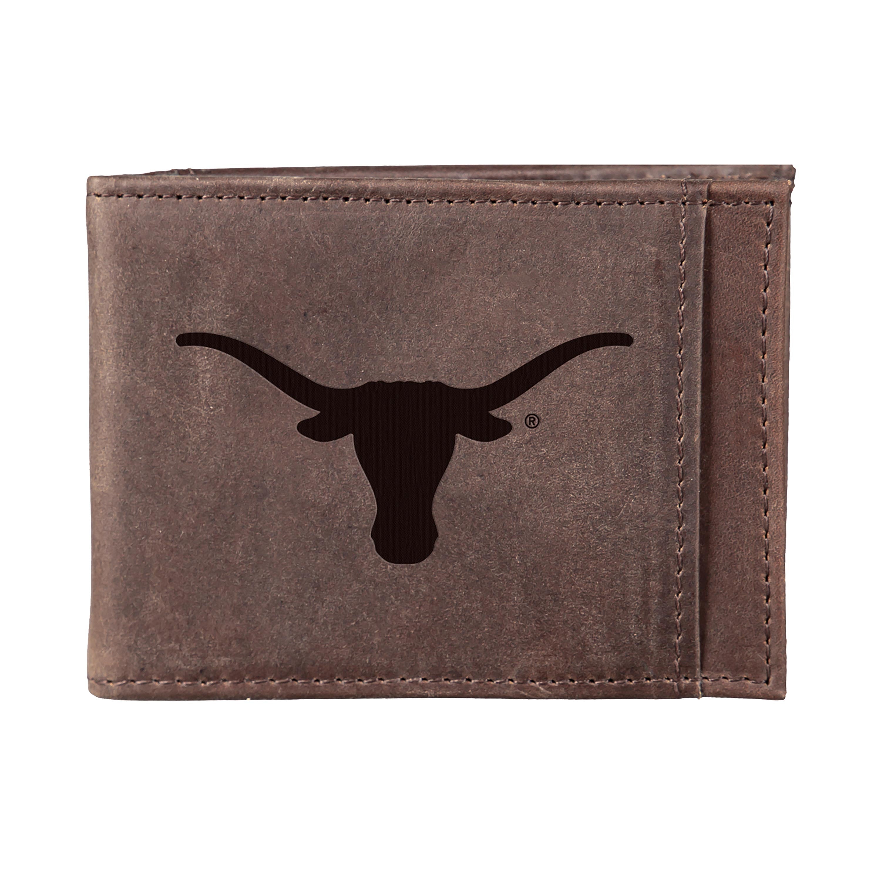 Front Pocket Wallet w/ RFID Blocking, University of Texas, Brown - Sports Collectibles, Sports Memorabilia, Sports Fan Shop, Sports Gifts