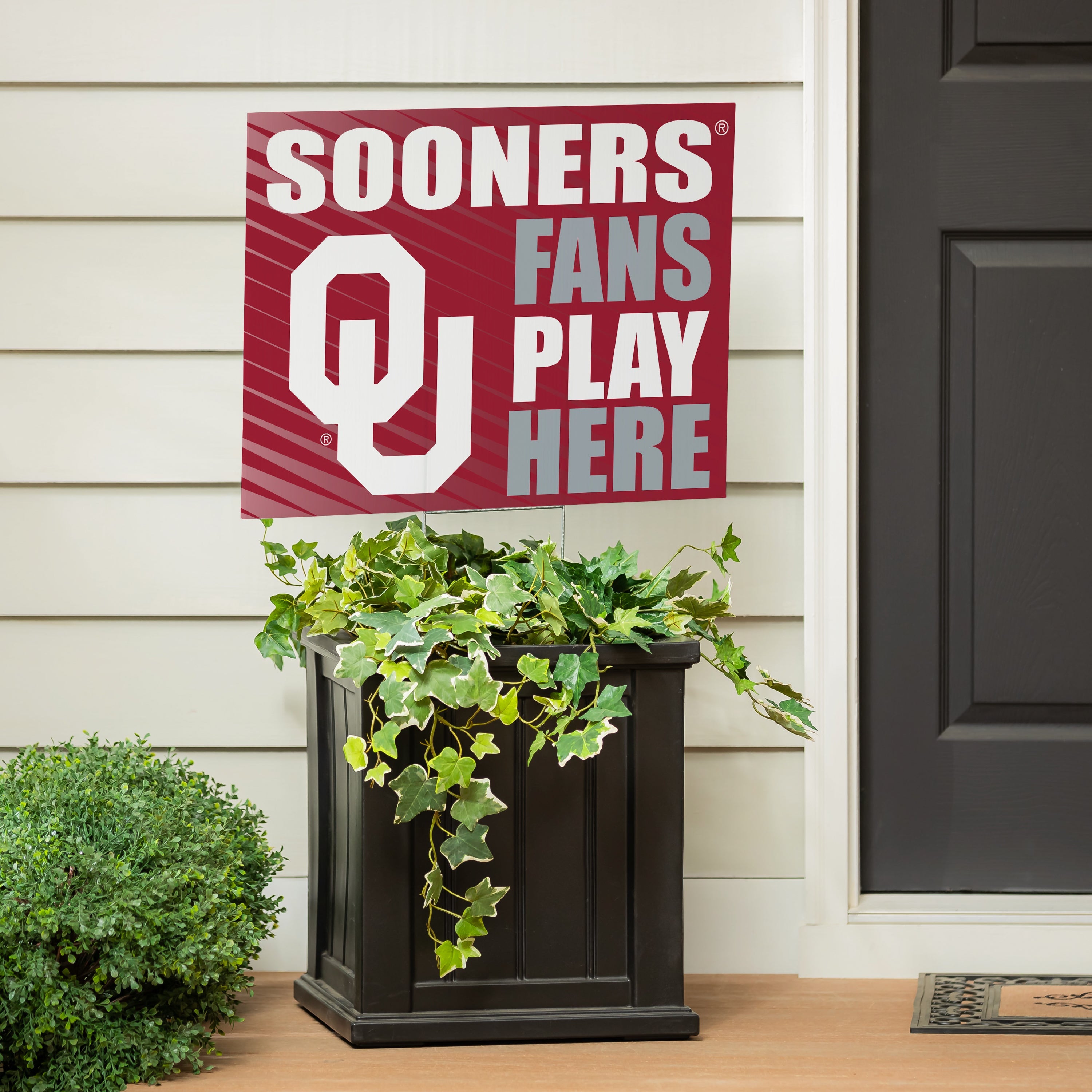 University of Oklahoma Coroplast Yard Sign "Fans Play Here" - Sports Collectibles, Sports Memorabilia, Sports Fan Shop, Sports Gifts