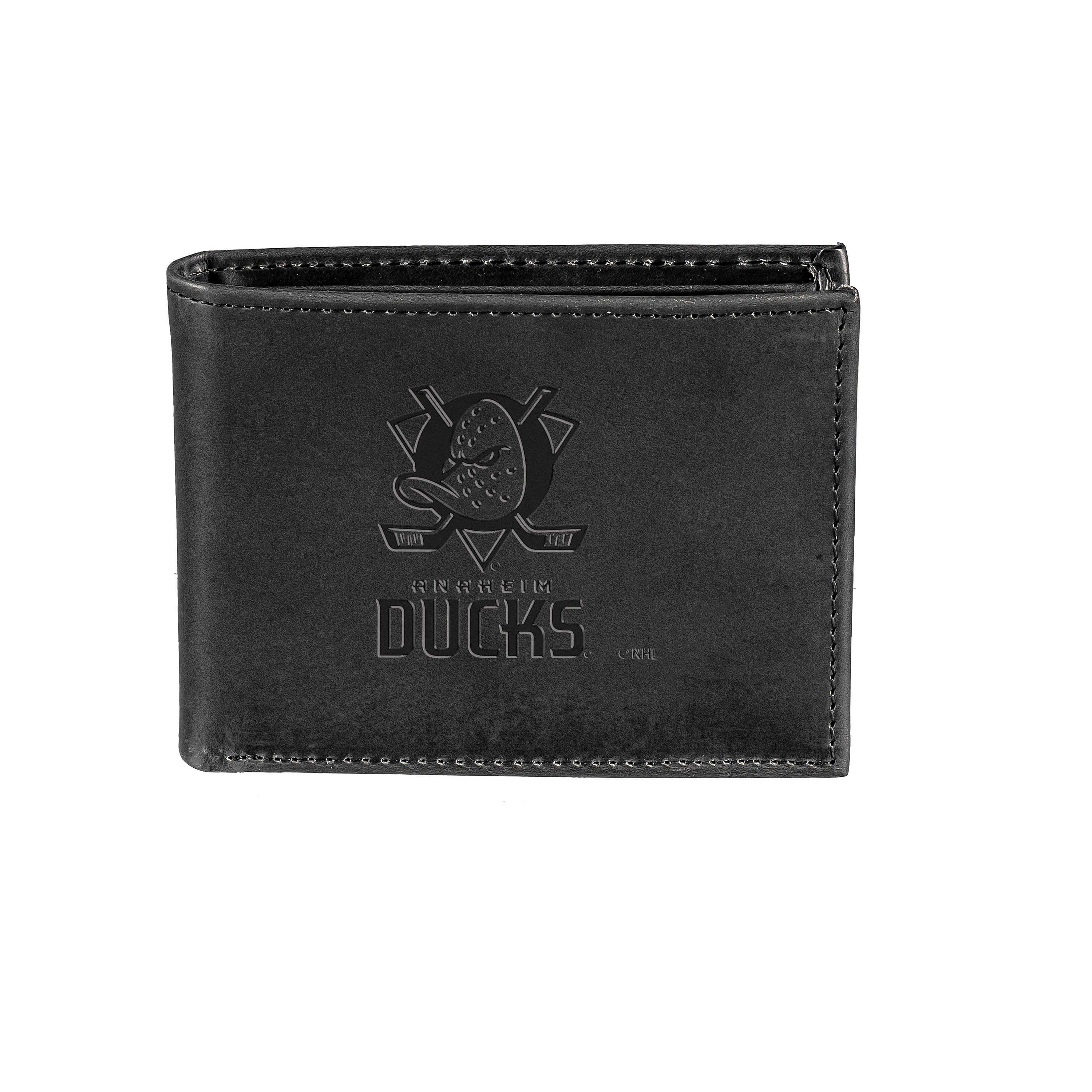 Anaheim Ducks, Bi-Fold Wallet, Black - Sports Collectibles, Sports Memorabilia, Sports Fan Shop, Sports Gifts