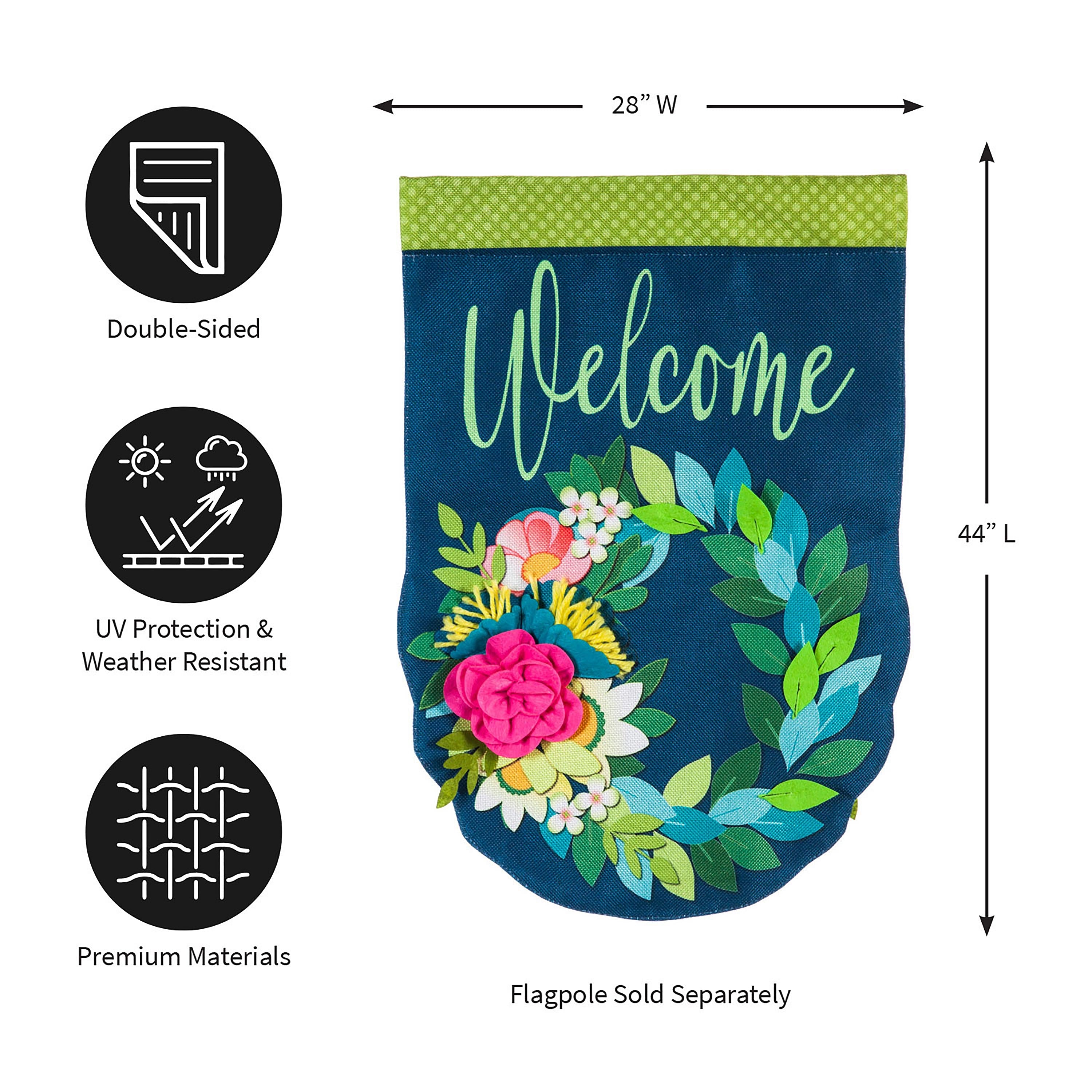 Flower Garden House Burlap Flag - Sports Gifts, Sports Memorabilia, Sports Collectibles, Fan Shop