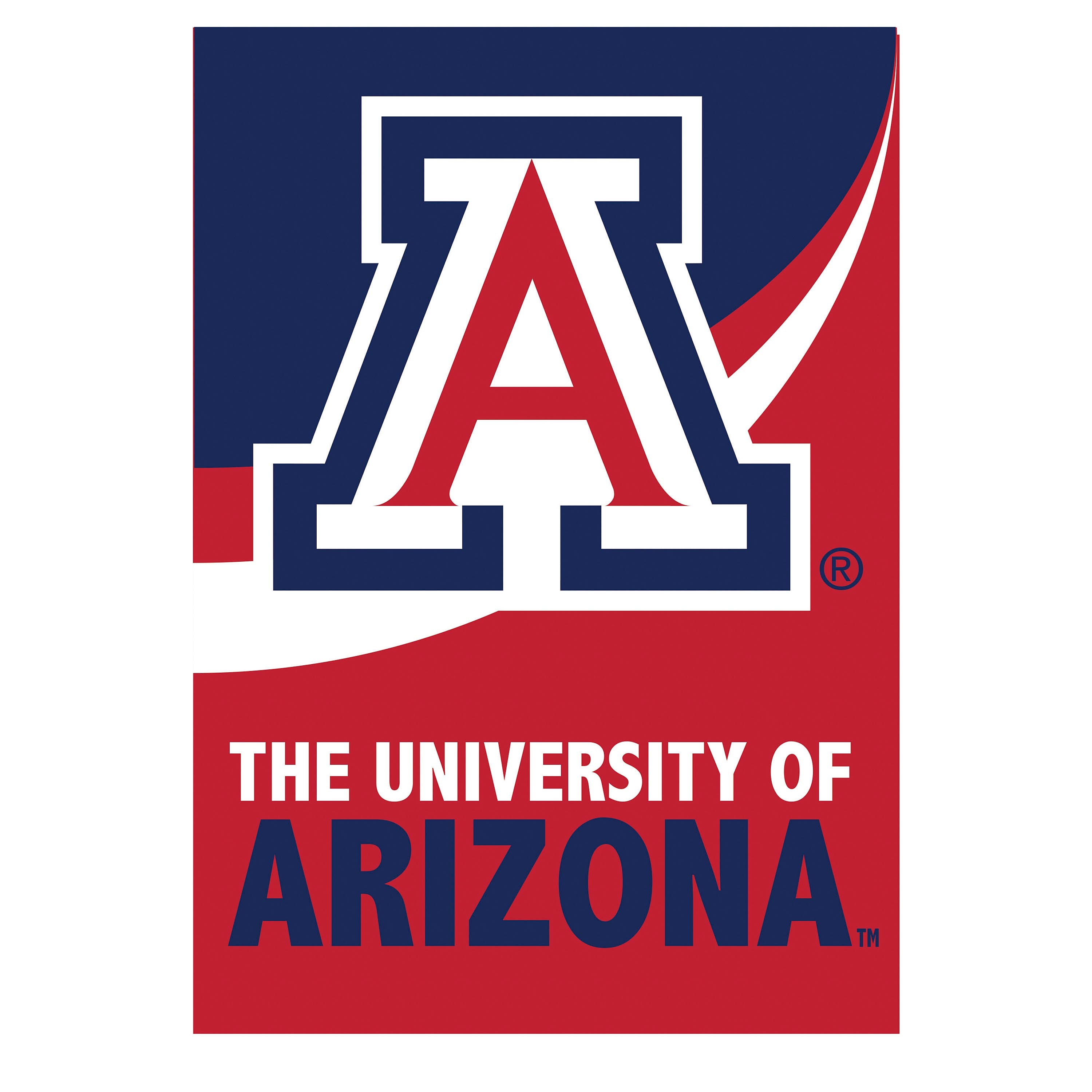 University of Arizona Burlap Flag House Size - Sports Collectibles, Sports Memorabilia, Sports Fan Shop, Sports Gifts