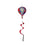 Patriotic Floral Burlap Balloon Spinner - Sports Gifts, Sports Memorabilia, Sports Collectibles, Fan Shop