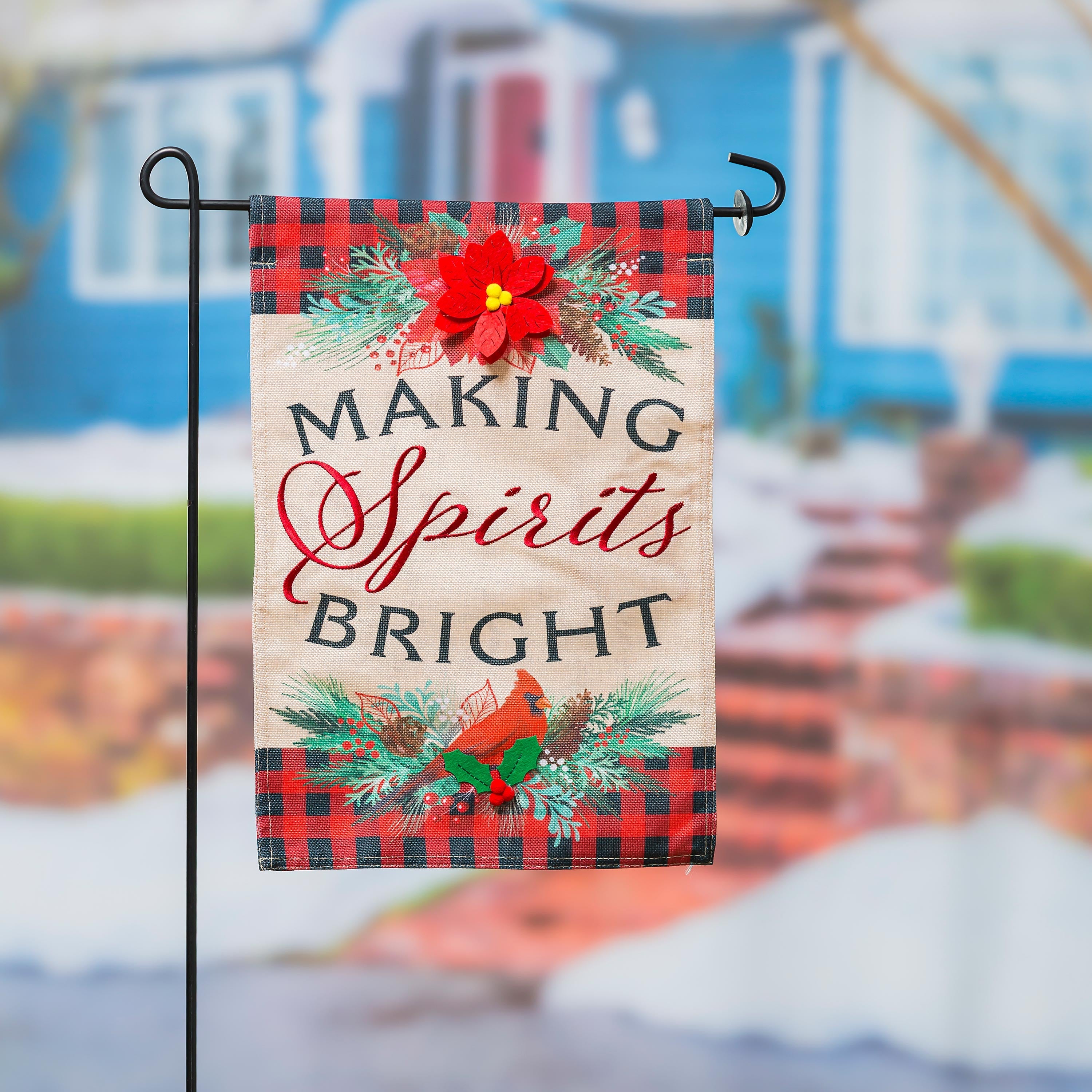 Christmas Joy Garden Burlap Flag - Sports Collectibles, Sports Memorabilia, Sports Fan Shop, Sports Gifts