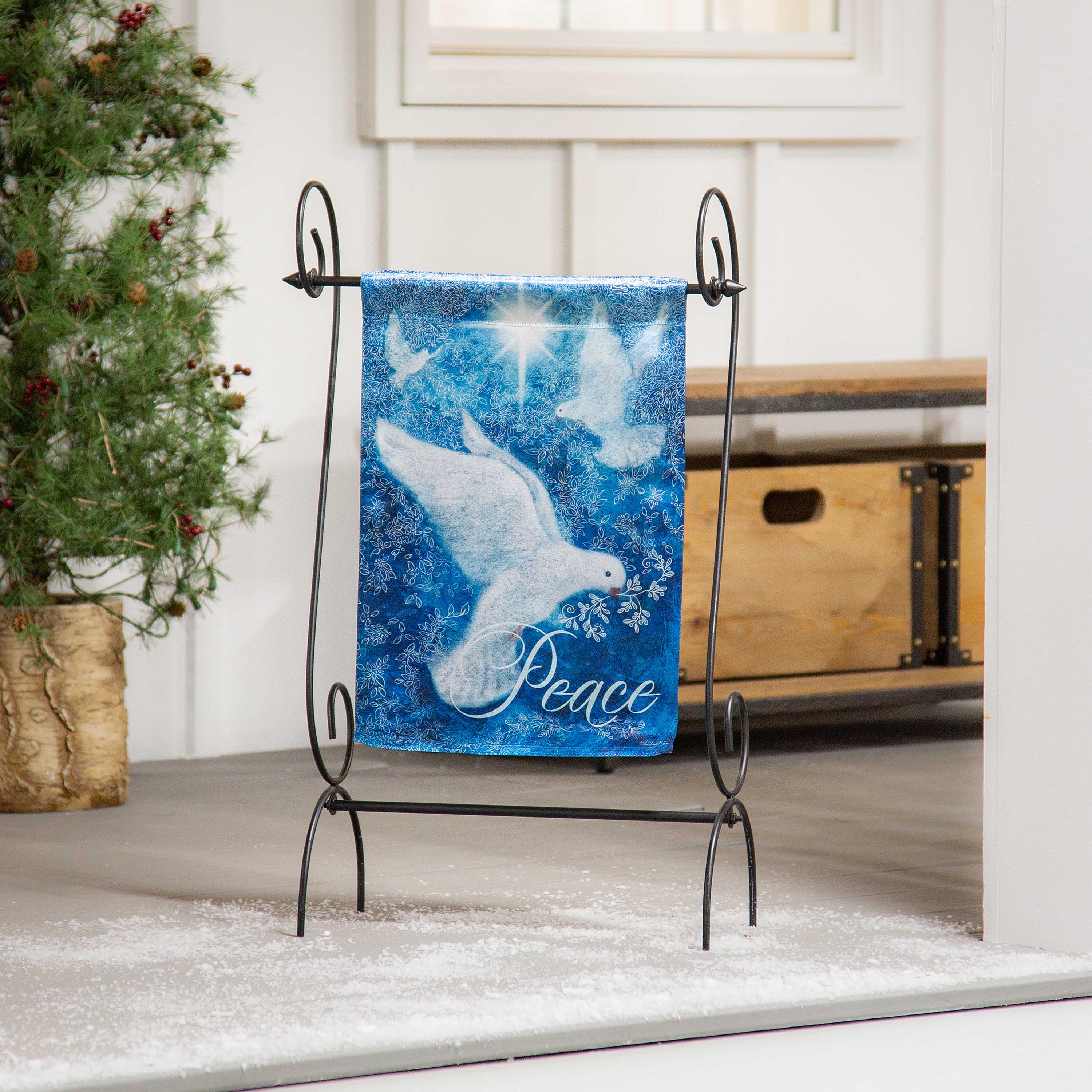 Dove Piece Trio Lustre Garden Flag - Sports Gifts, Sports Memorabilia, Sports Collectibles, Fan Shop