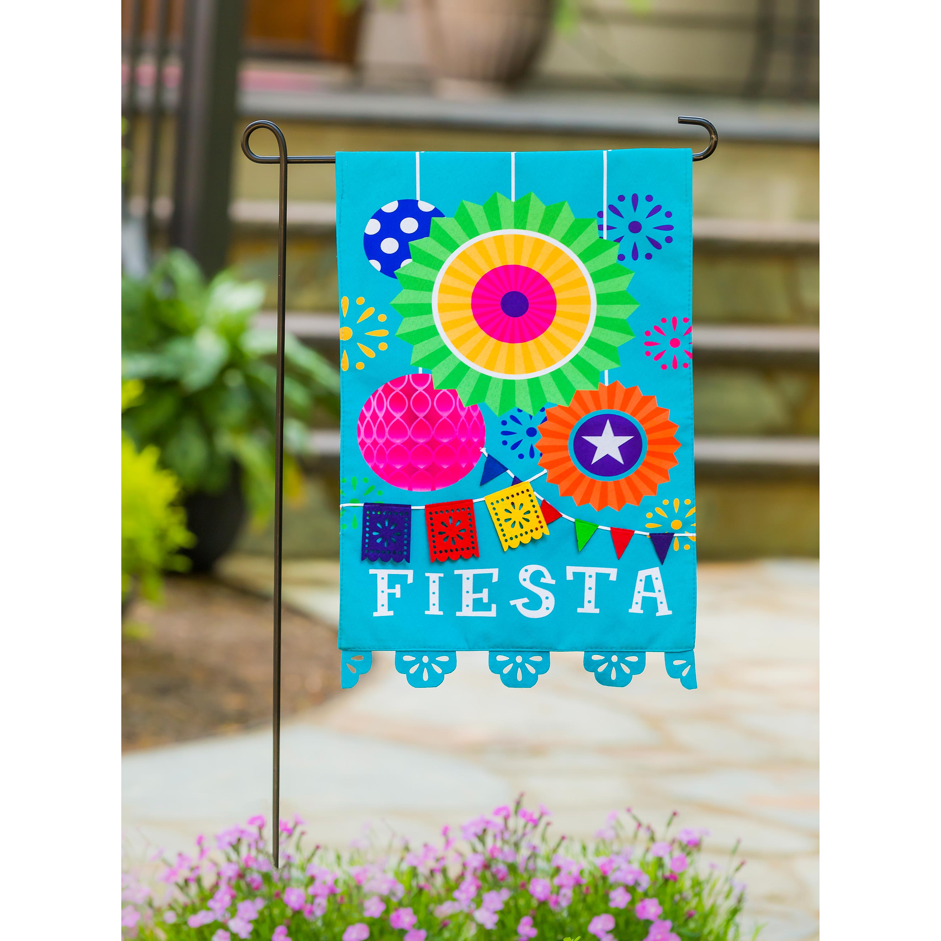 Fiesta Garden Applique Flag - Sports Collectibles, Sports Memorabilia, Sports Fan Shop, Sports Gifts
