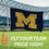 3'x5' Single Sided Flag w/ 2 Grommets, University Of Michigan - Sports Gifts, Sports Memorabilia, Sports Collectibles, Fan Shop