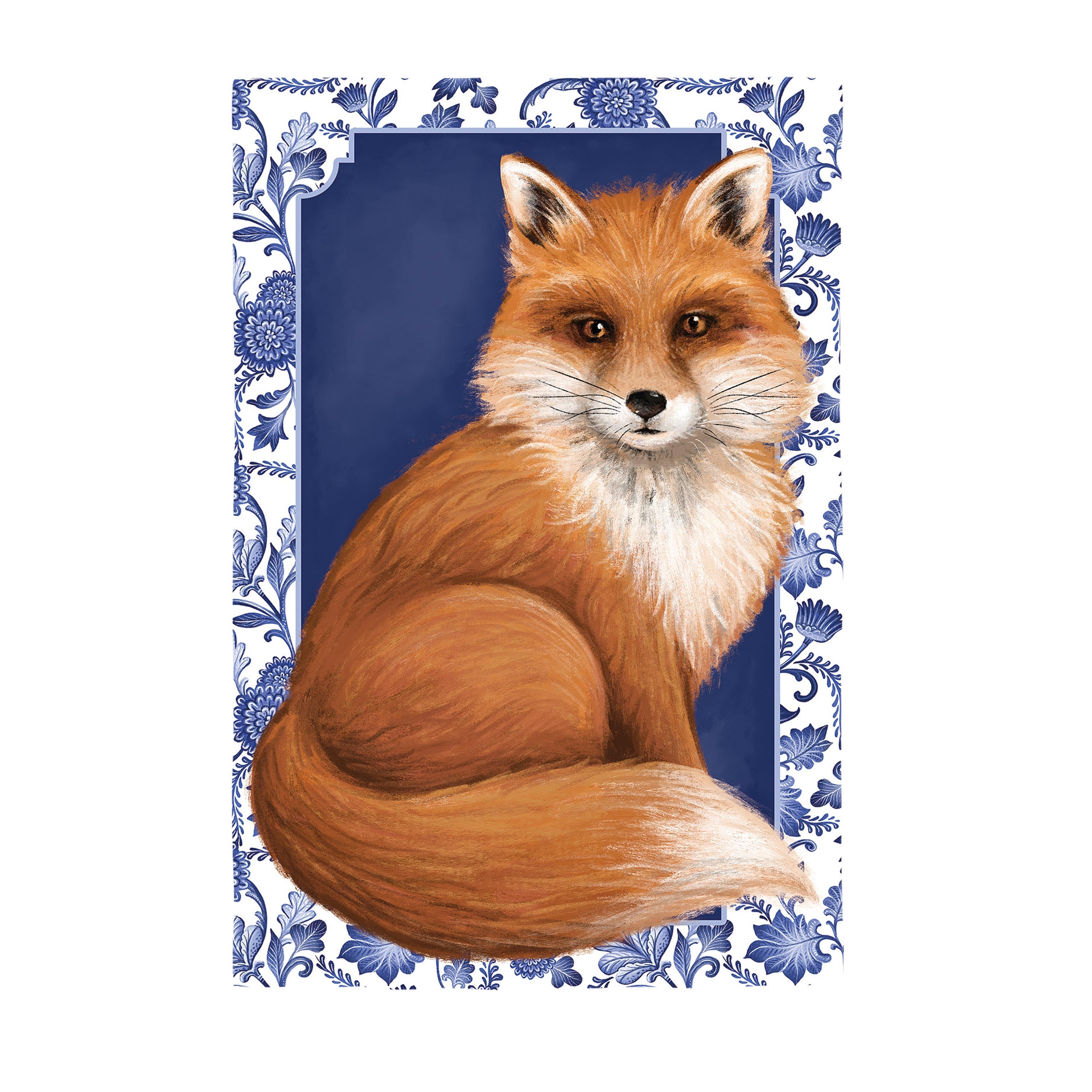 Orange Fox Applique Garden Flag - Sports Gifts, Sports Memorabilia, Sports Collectibles, Fan Shop