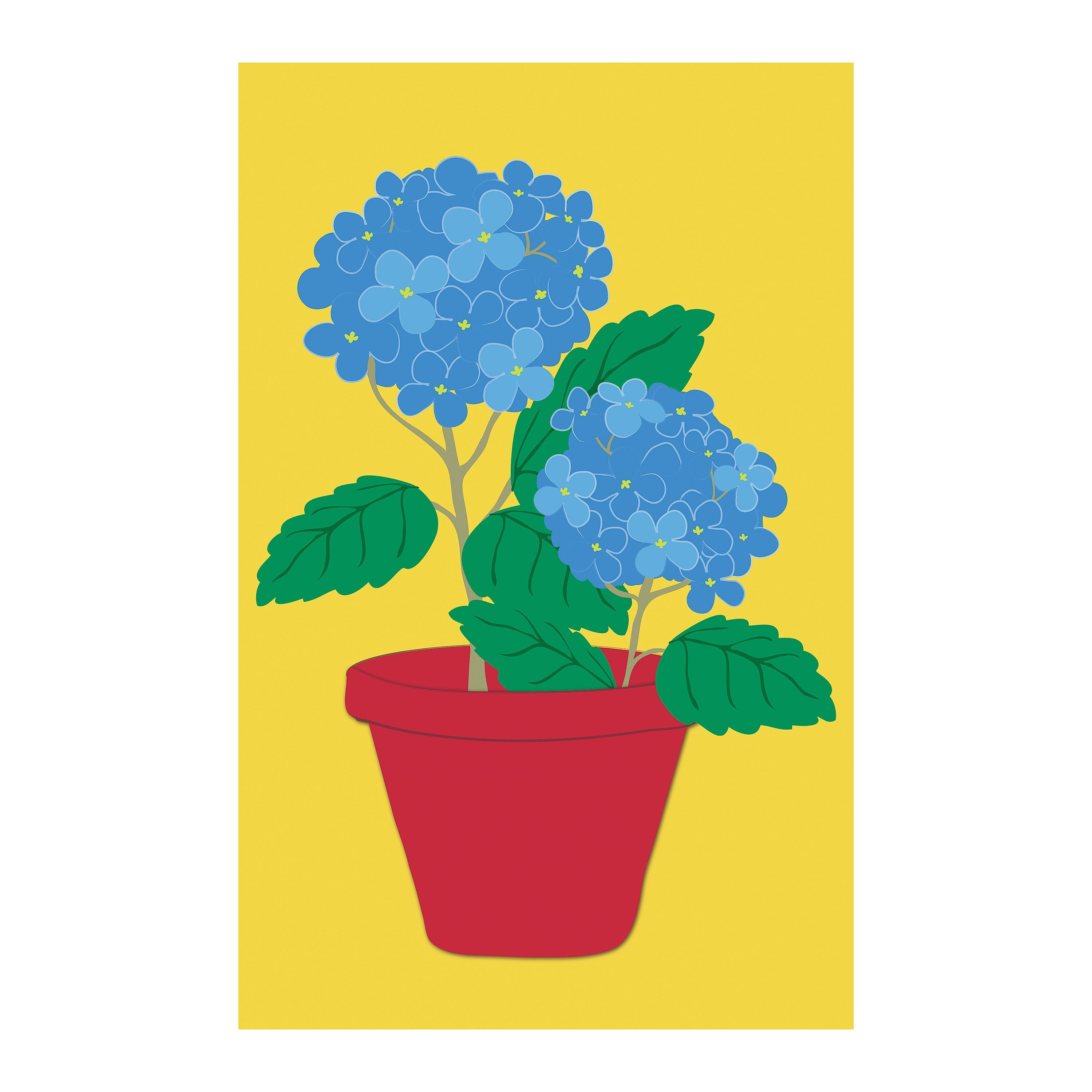 Hydrangea Basic Applique House Flag - Sports Collectibles, Sports Memorabilia, Sports Fan Shop, Sports Gifts