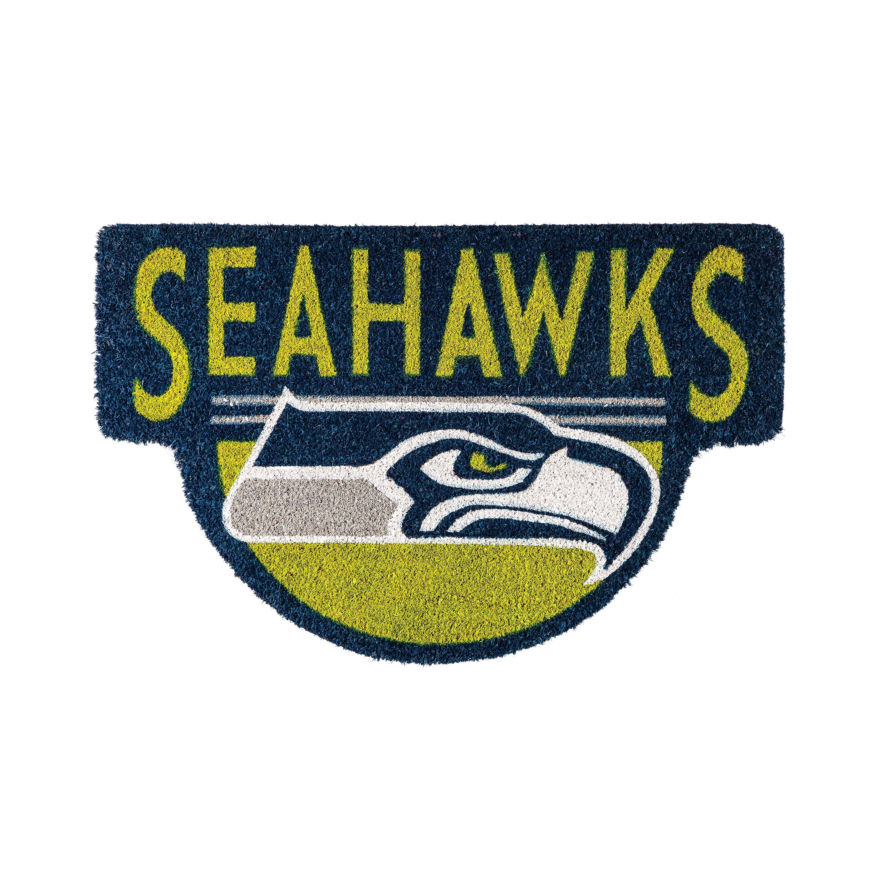 NFL Shaped Coir Door Mat, Seahawks - Sports Collectibles, Sports Memorabilia, Sports Fan Shop, Sports Gifts