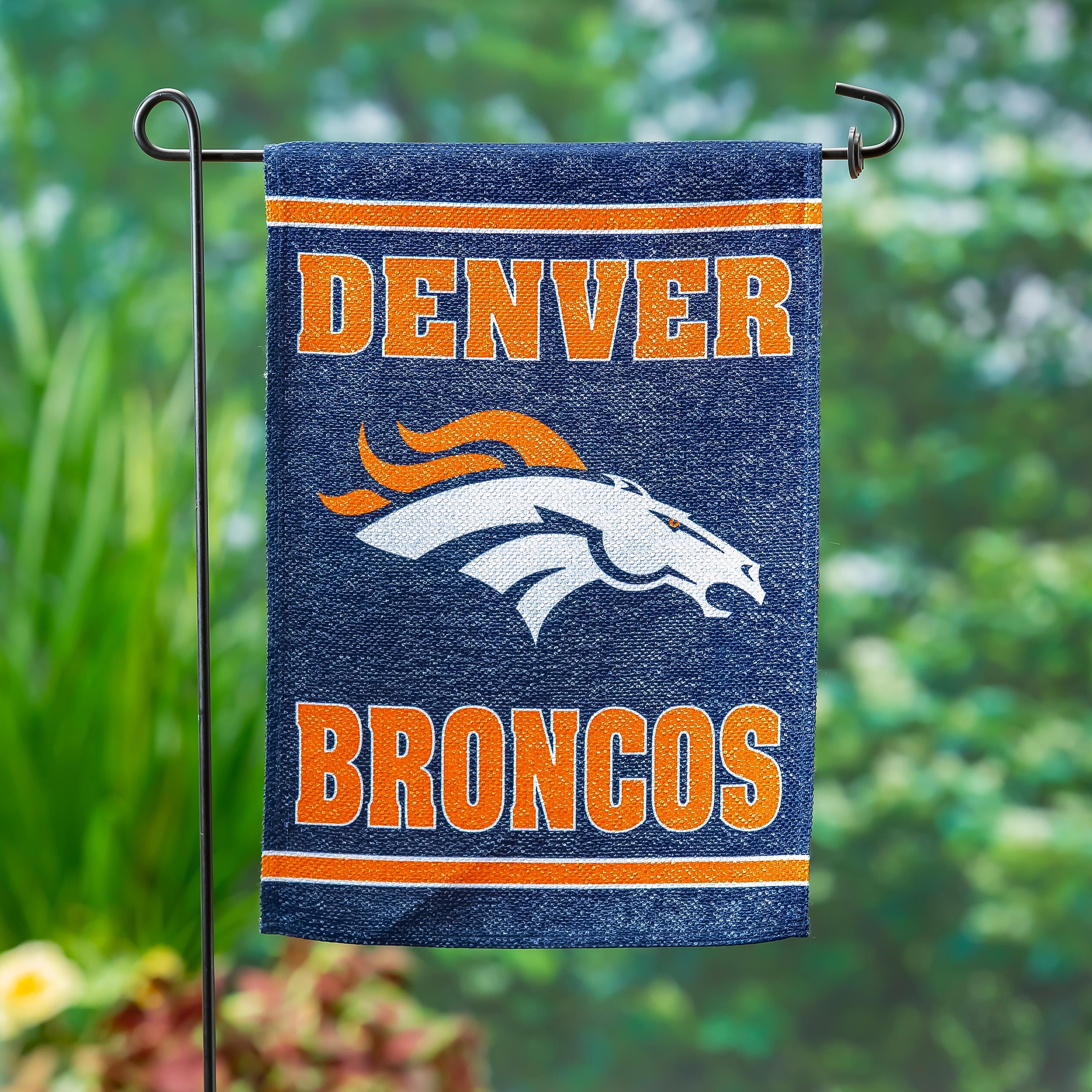 Embossed Suede Flag, GDN Size, Denver Broncos - Sports Collectibles, Sports Memorabilia, Sports Fan Shop, Sports Gifts