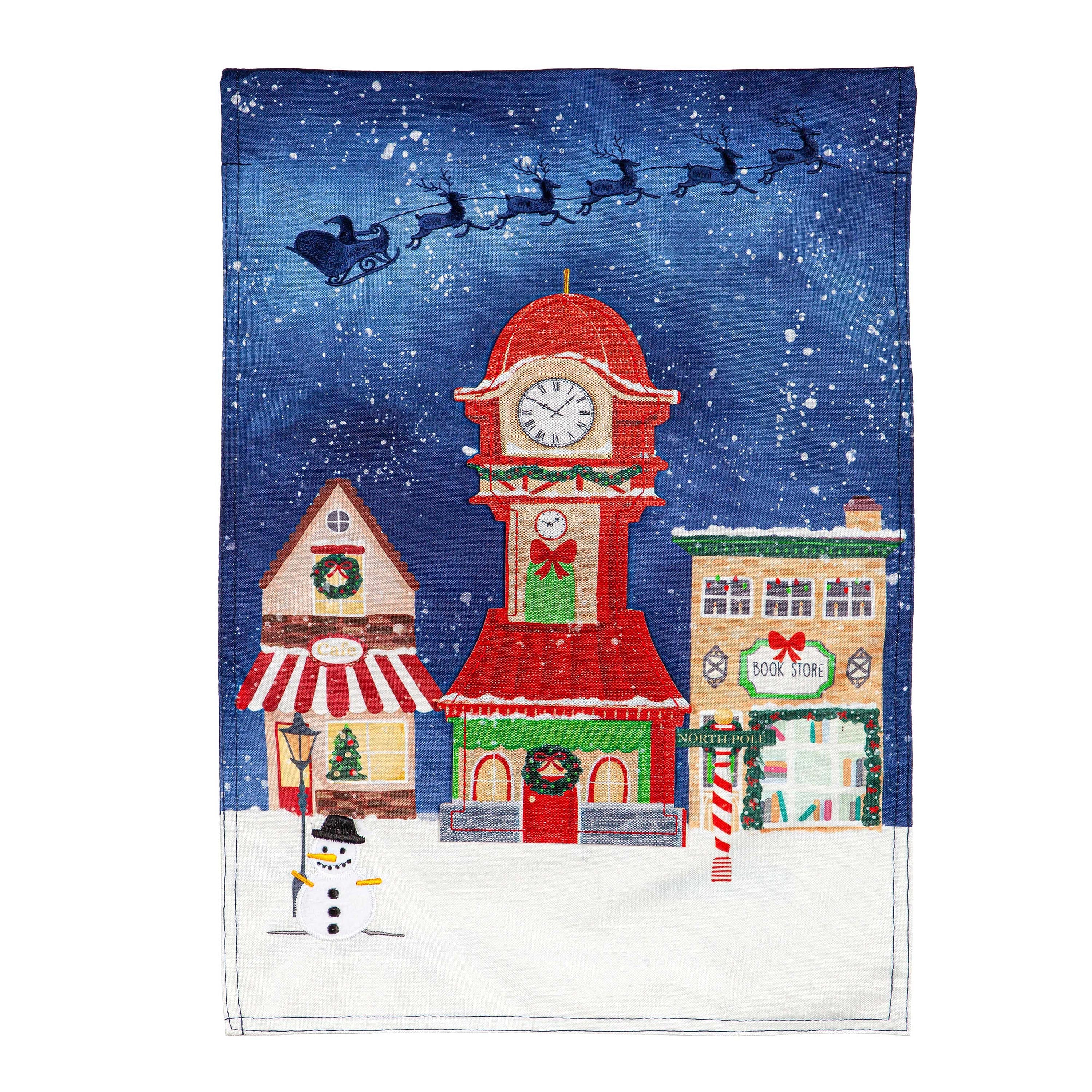 Christmas Eve Linen Garden Flag - Sports Collectibles, Sports Memorabilia, Sports Fan Shop, Sports Gifts