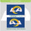 3'x5' Single Sided Flag w/ 2 Grommets, Los Angeles Rams - Sports Gifts, Sports Memorabilia, Sports Collectibles, Fan Shop