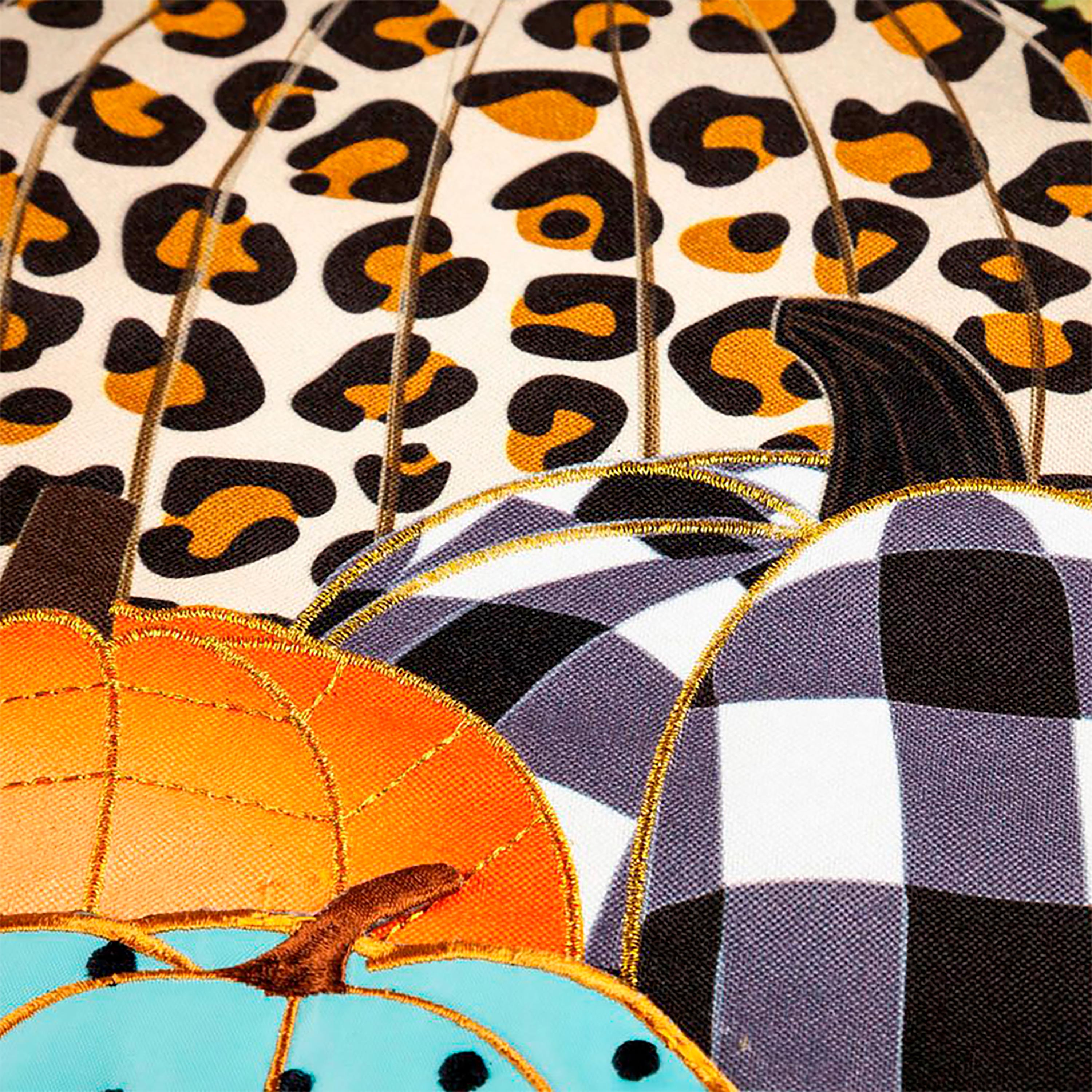 Mixed Print Pumpkins House Linen Flag - Sports Collectibles, Sports Memorabilia, Sports Fan Shop, Sports Gifts