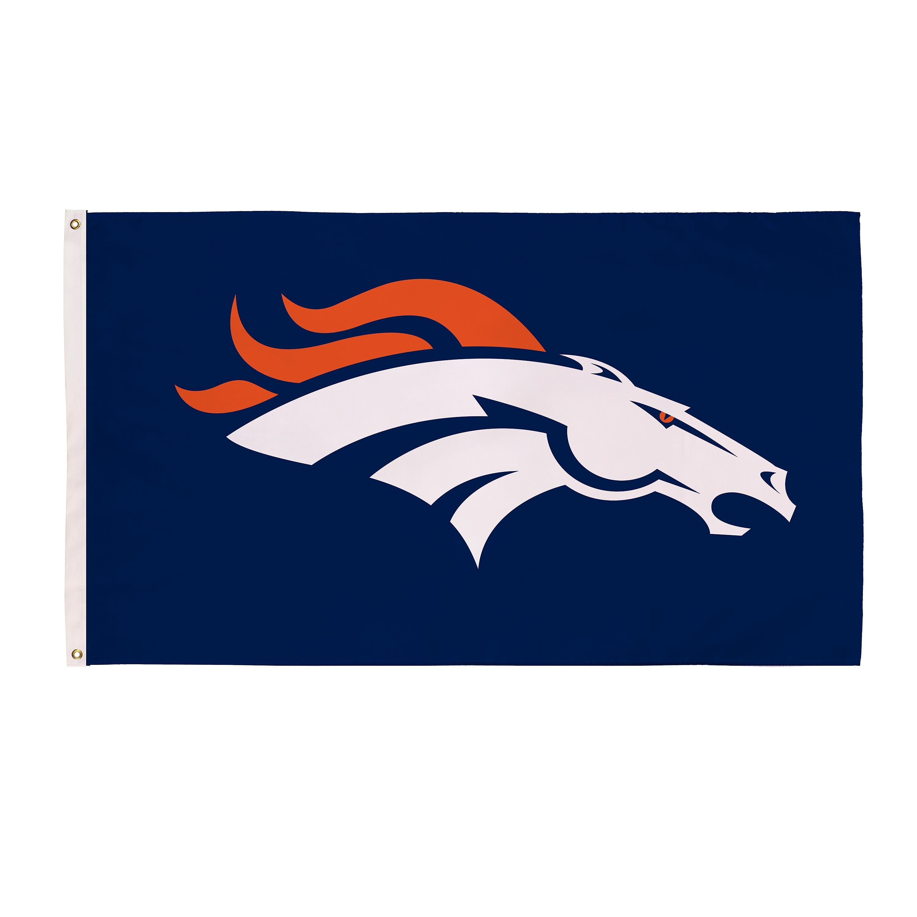 3'x5' Single Sided Flag w/ 2 Grommets, Denver Broncos
