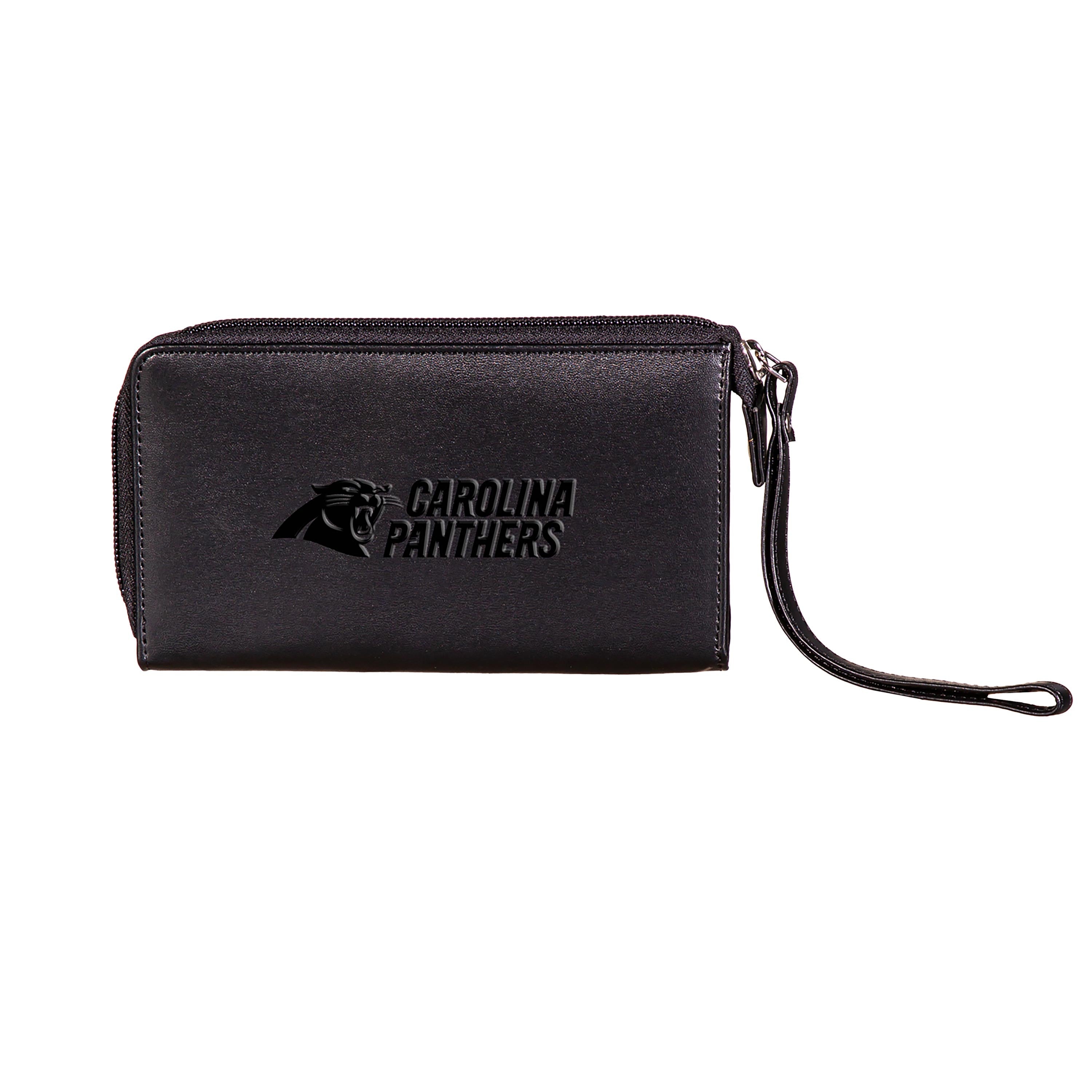 Wristlet Wallet, Black, Carolina Panthers - Sports Collectibles, Sports Memorabilia, Sports Fan Shop, Sports Gifts