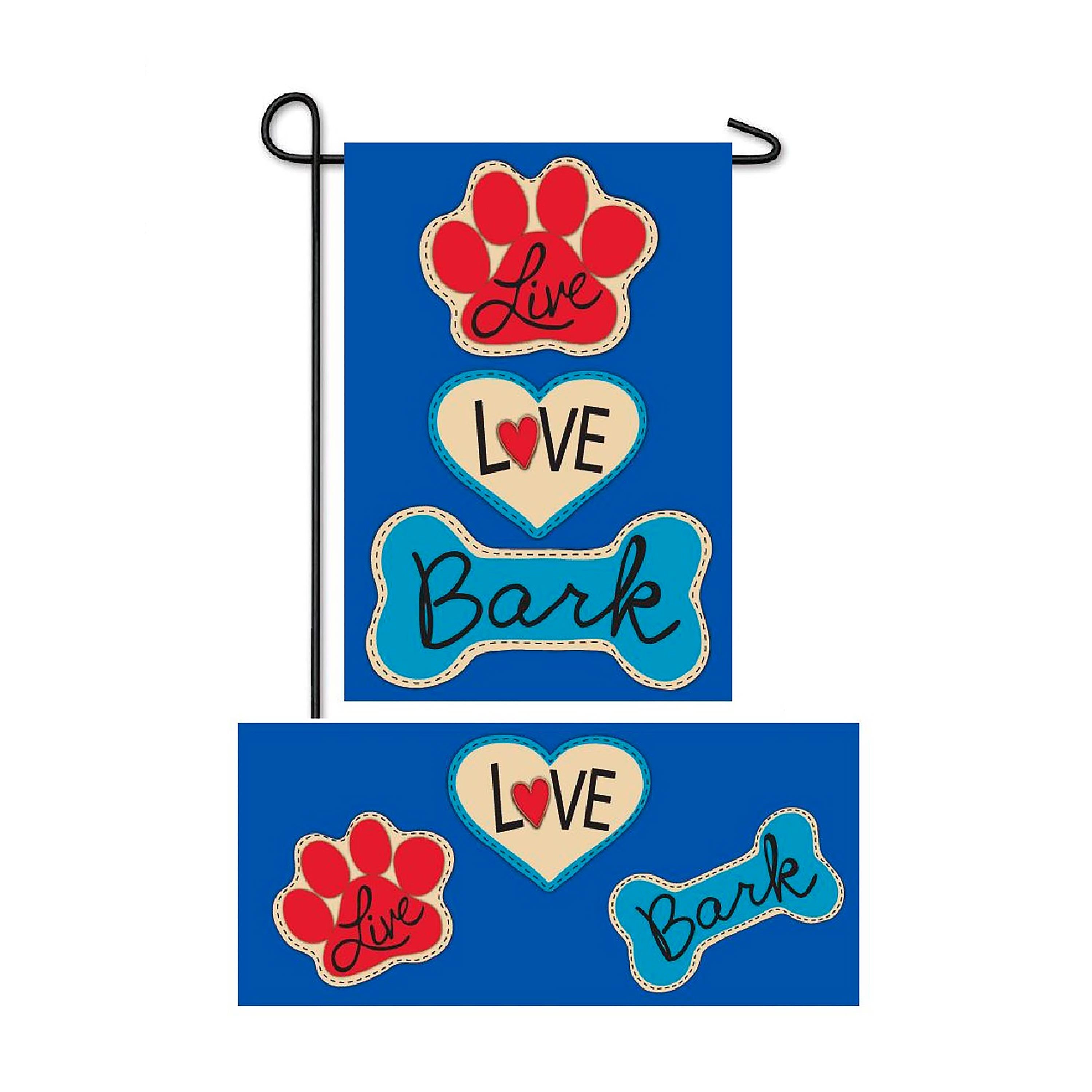 Live Love Bark Garden Burlap Flag and Sassafras Mat Set (14B8898ECM+438898) - Sports Gifts, Sports Memorabilia, Sports Collectibles, Fan Shop