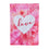 Petal Heart Valentine's Day Suede Garden Flag - Sports Gifts, Sports Memorabilia, Sports Collectibles, Fan Shop