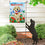 Dog with Patriotic Bandana Garden Suede Flag - Sports Collectibles, Sports Memorabilia, Sports Fan Shop, Sports Gifts