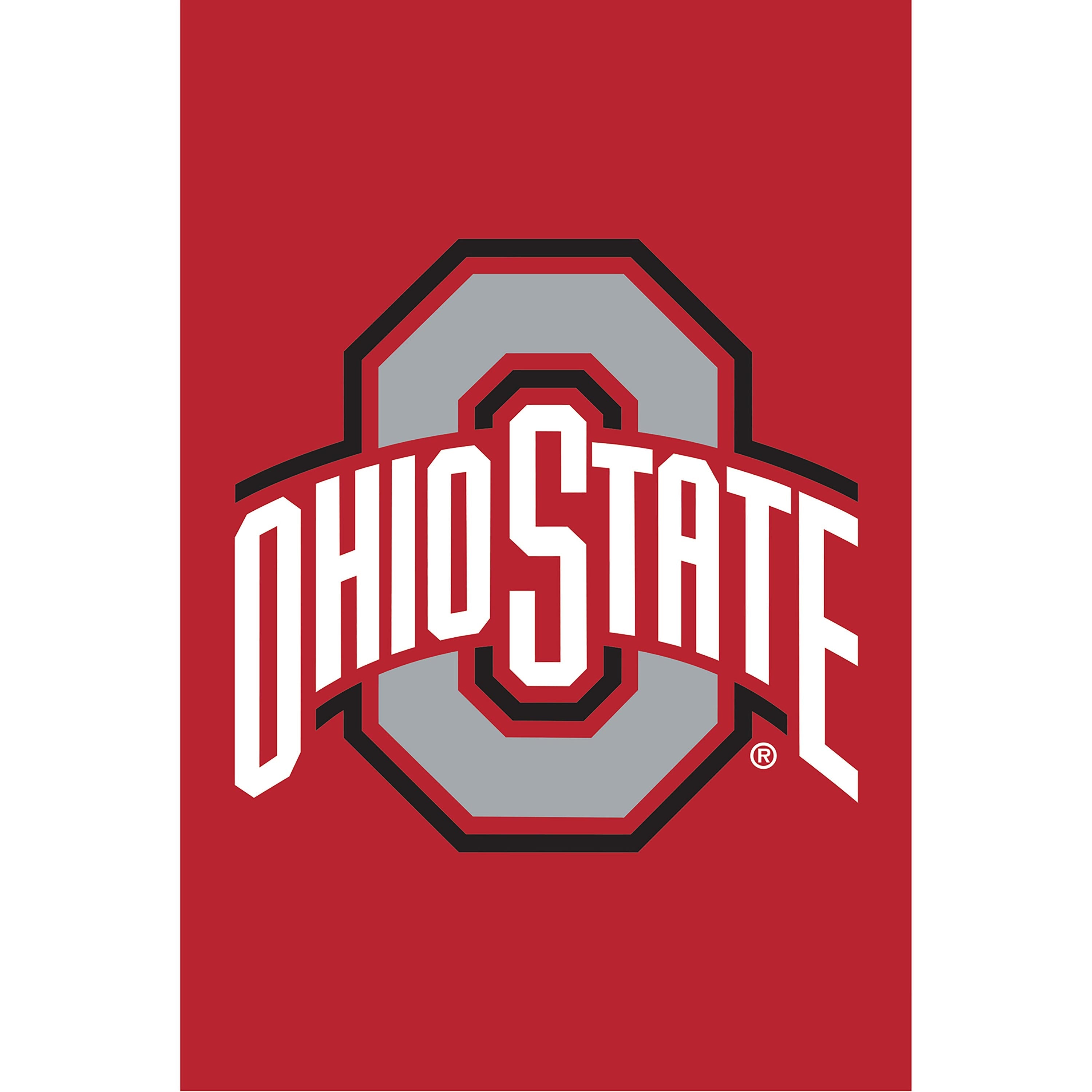 Applique Flag, Reg, Ohio State University - Sports Collectibles, Sports Memorabilia, Sports Fan Shop, Sports Gifts