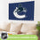 Vancouver Canucks Single Sided Flag w/ 2 Grommets, 3'x5' - Sports Gifts, Sports Memorabilia, Sports Collectibles, Fan Shop