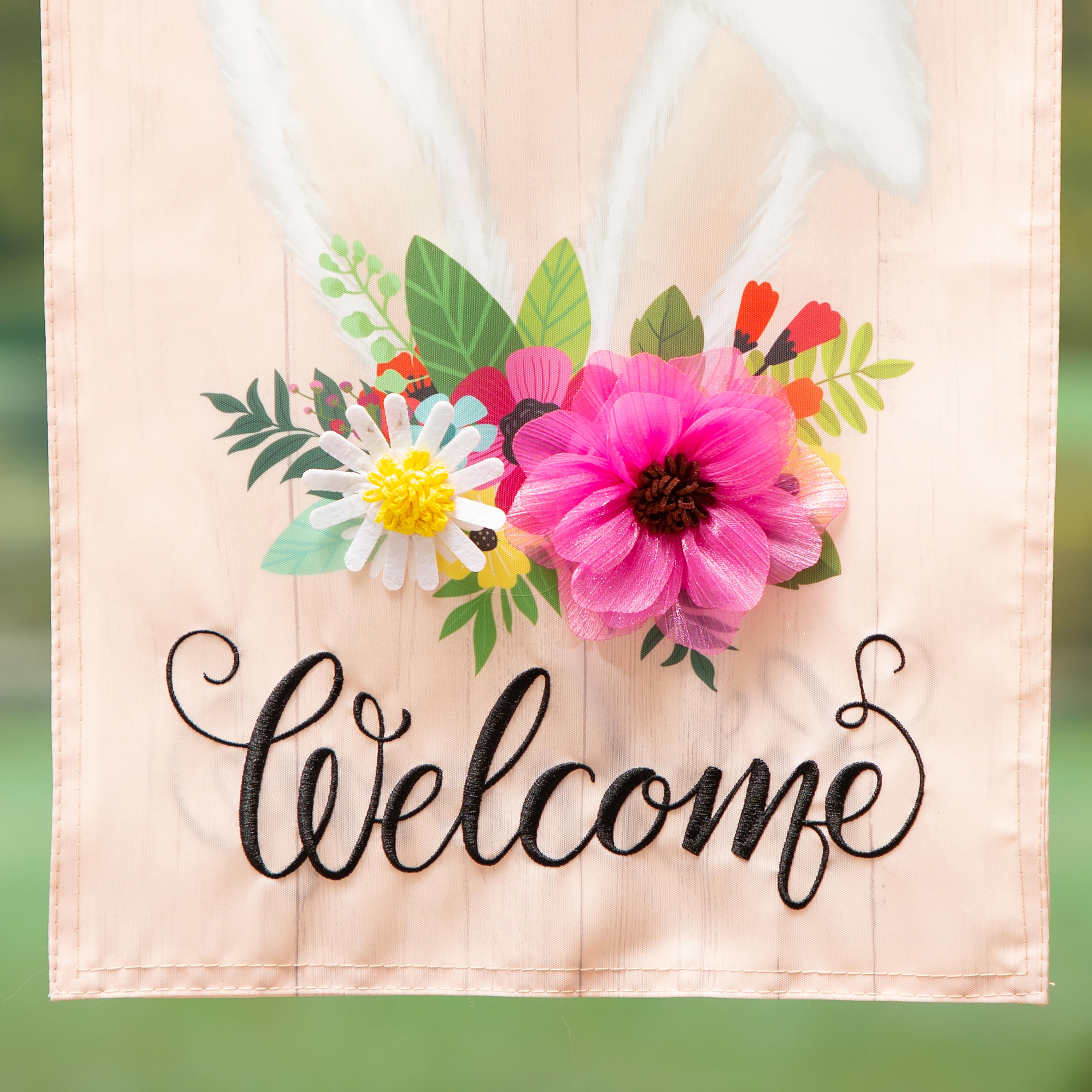Every Bunny Welcome Applique Garden Flag - Sports Collectibles, Sports Memorabilia, Sports Fan Shop, Sports Gifts