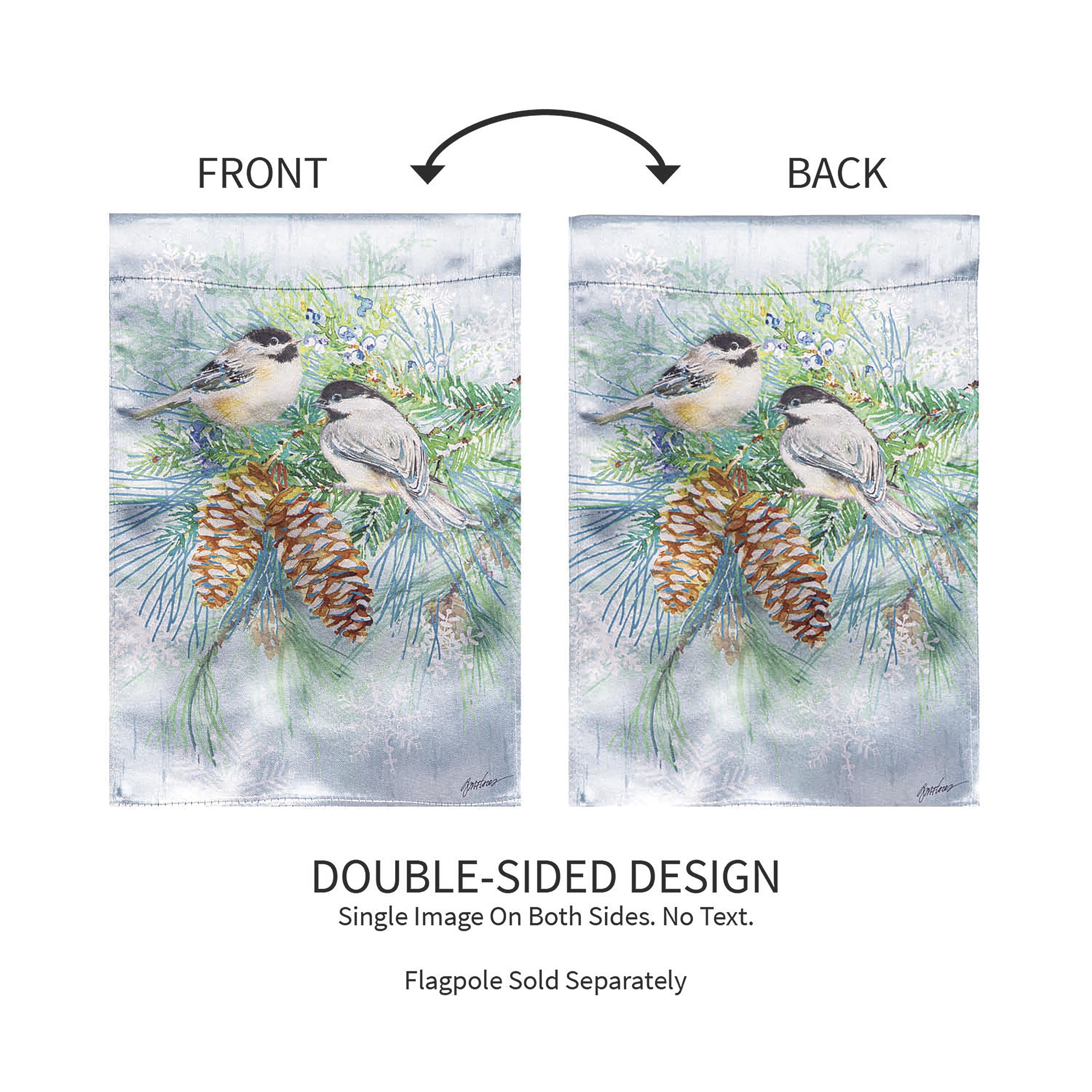 Winter Frost Lustre Garden Flag - Sports Collectibles, Sports Memorabilia, Sports Fan Shop, Sports Gifts