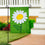 White Daisy Basic Applique Garden Flag - Sports Collectibles, Sports Memorabilia, Sports Fan Shop, Sports Gifts