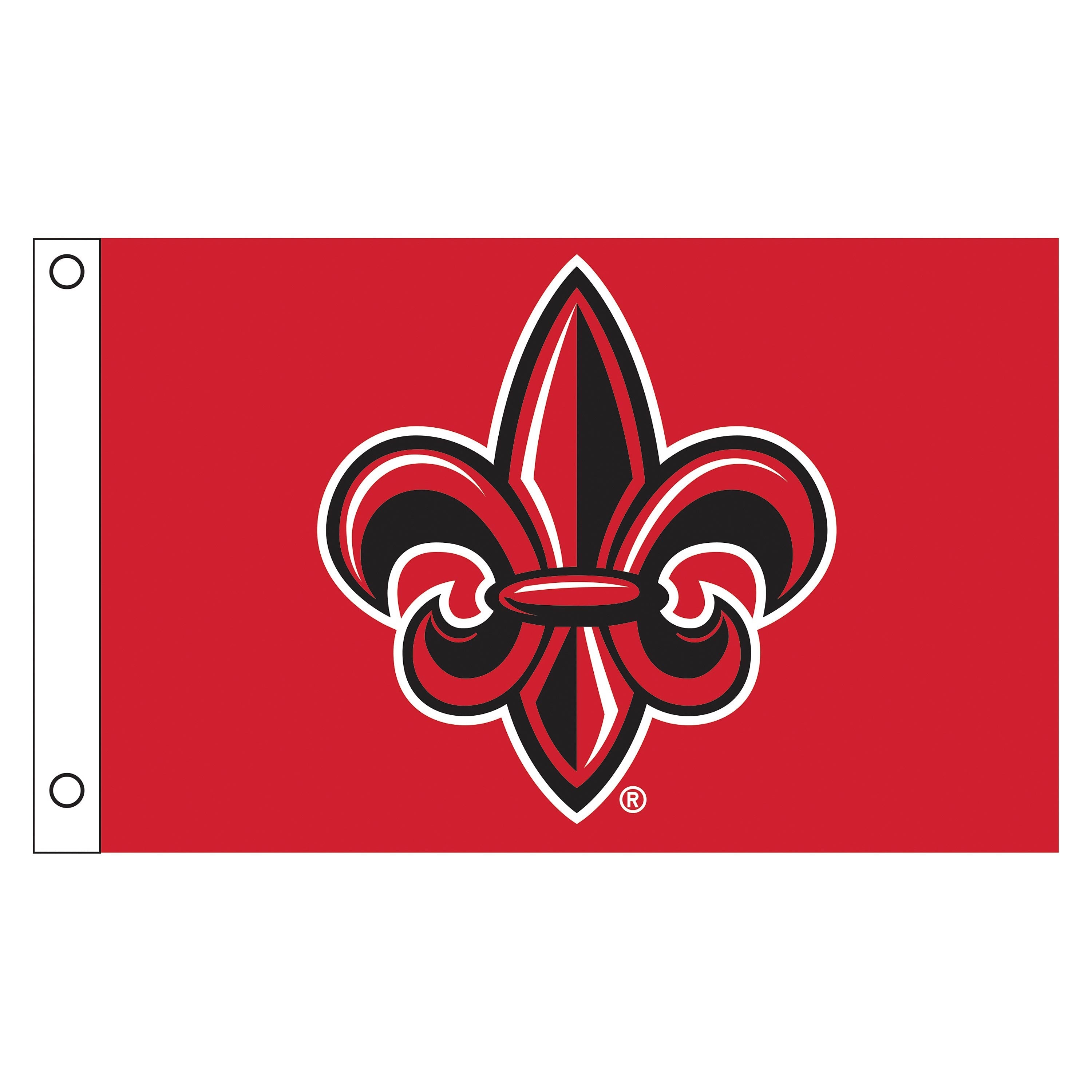 University of Louisana at Lafayette Single Sided Flag w/ 2 Grommets, 3'x5' - Sports Gifts, Sports Memorabilia, Sports Collectibles, Fan Shop