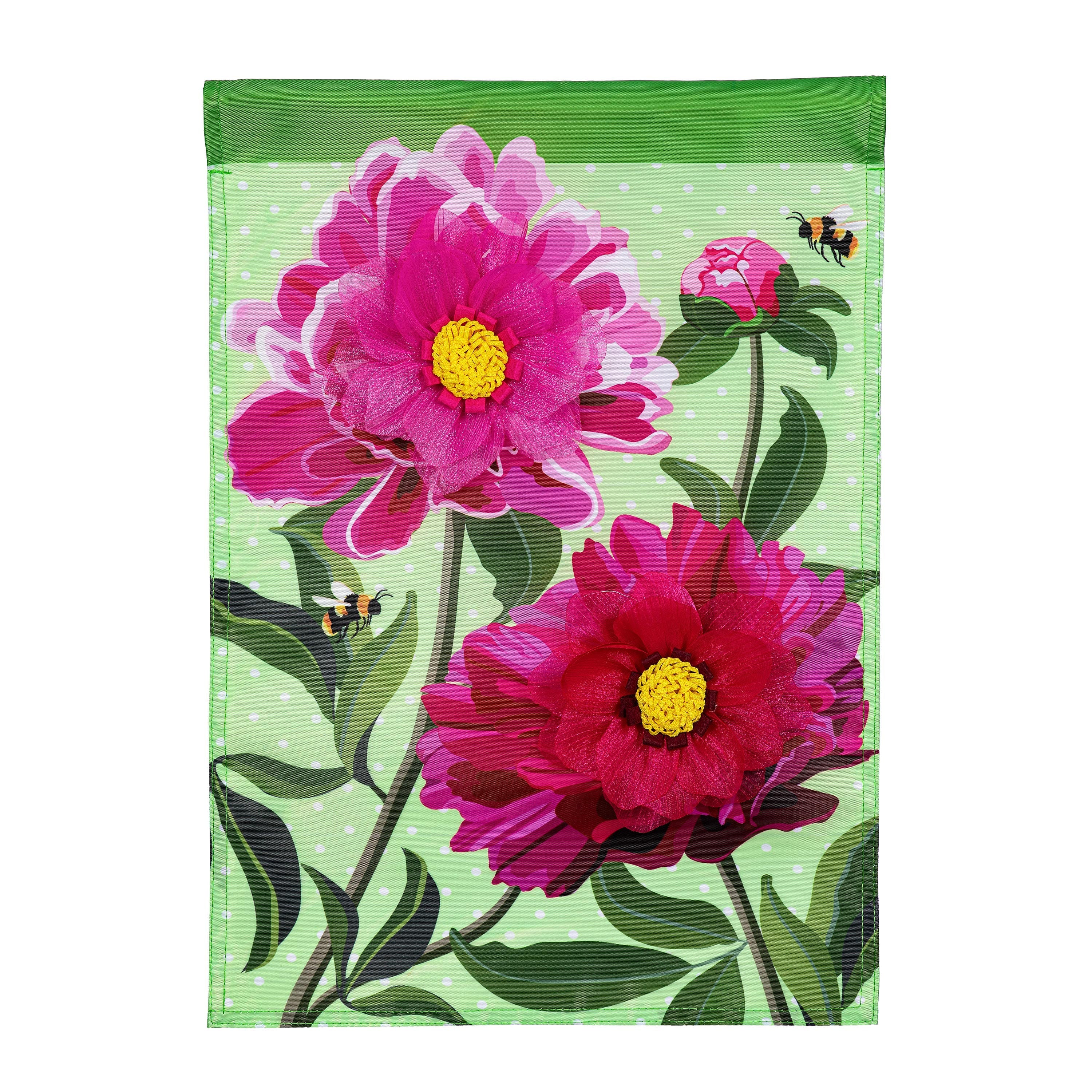 Peony Garden Applique Garden Flag - Sports Collectibles, Sports Memorabilia, Sports Fan Shop, Sports Gifts