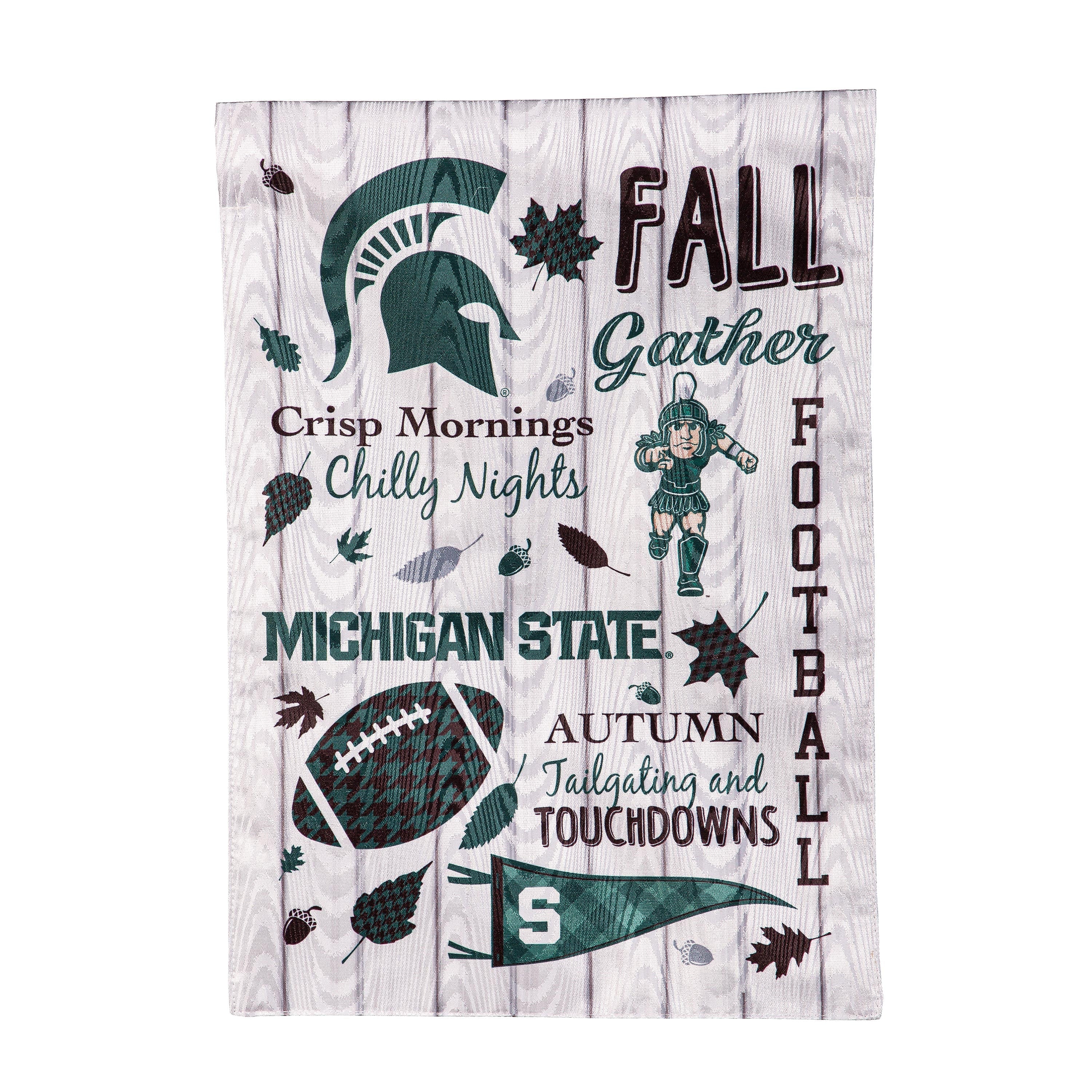 Michigan State University, Moire Flag, GDN, Fall Seasonal - Sports Collectibles, Sports Memorabilia, Sports Fan Shop, Sports Gifts