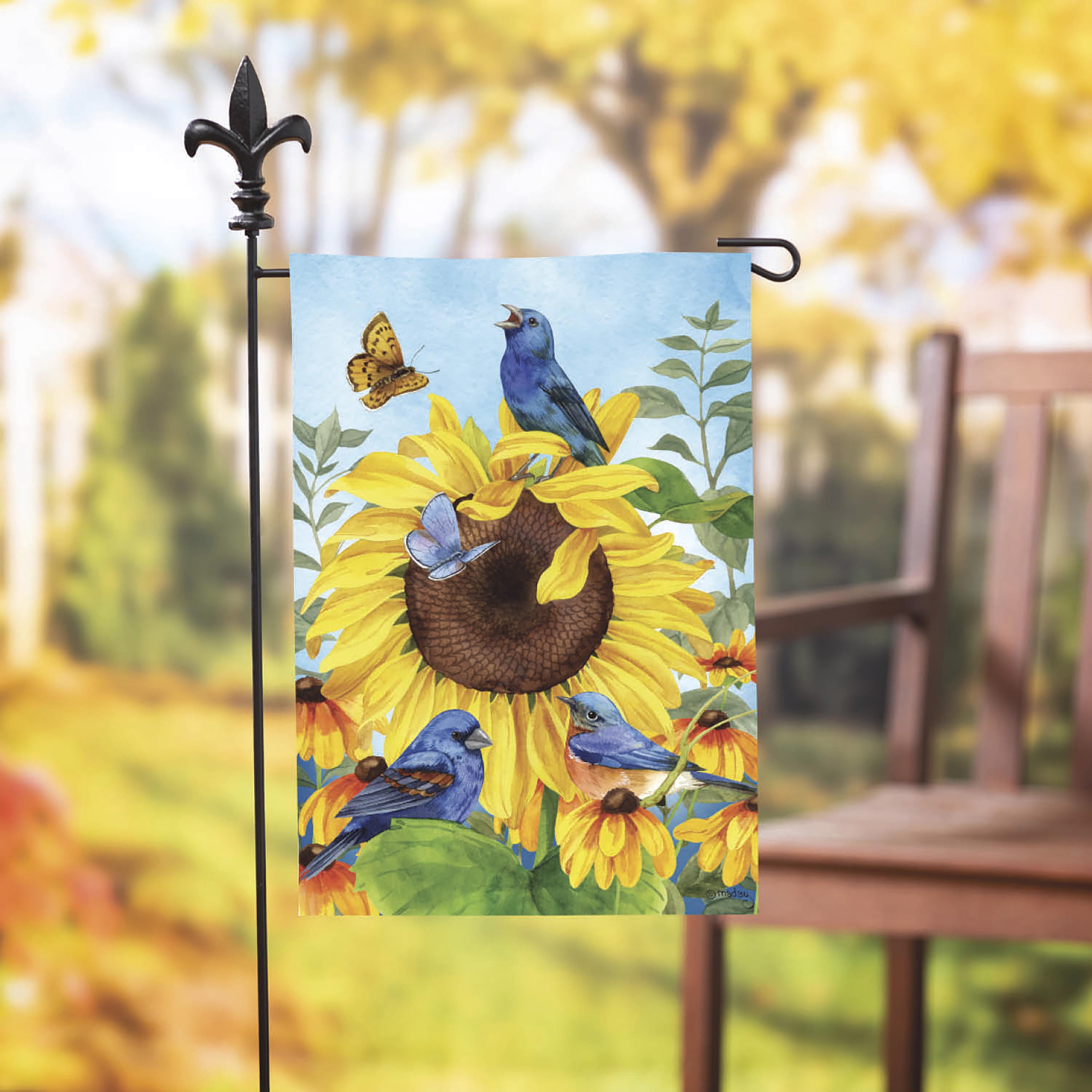 Sunflower Glory Suede Garden Flag - Sports Collectibles, Sports Memorabilia, Sports Fan Shop, Sports Gifts