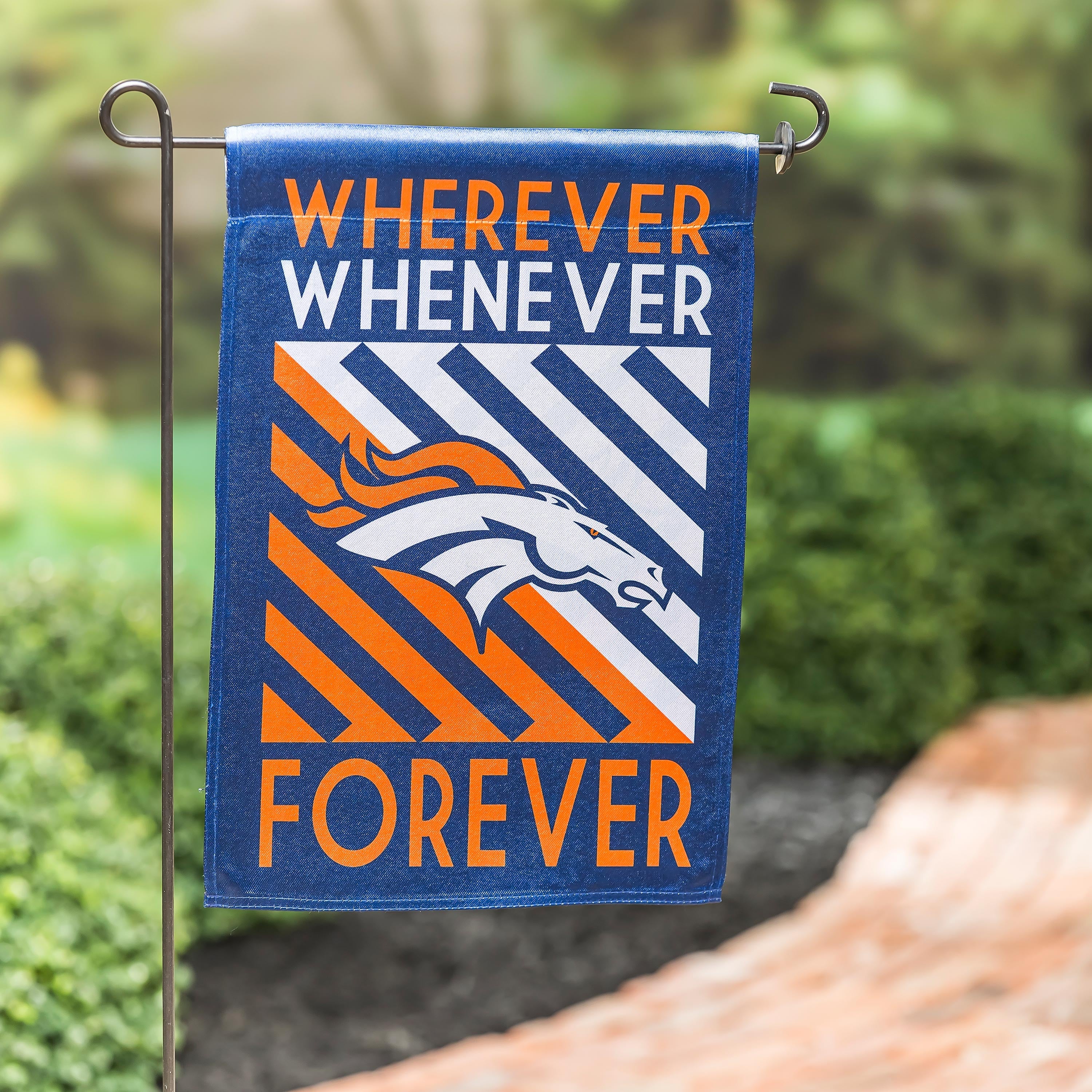 Denver Broncos WWF Fan Garden Flag - Sports Collectibles, Sports Memorabilia, Sports Fan Shop, Sports Gifts