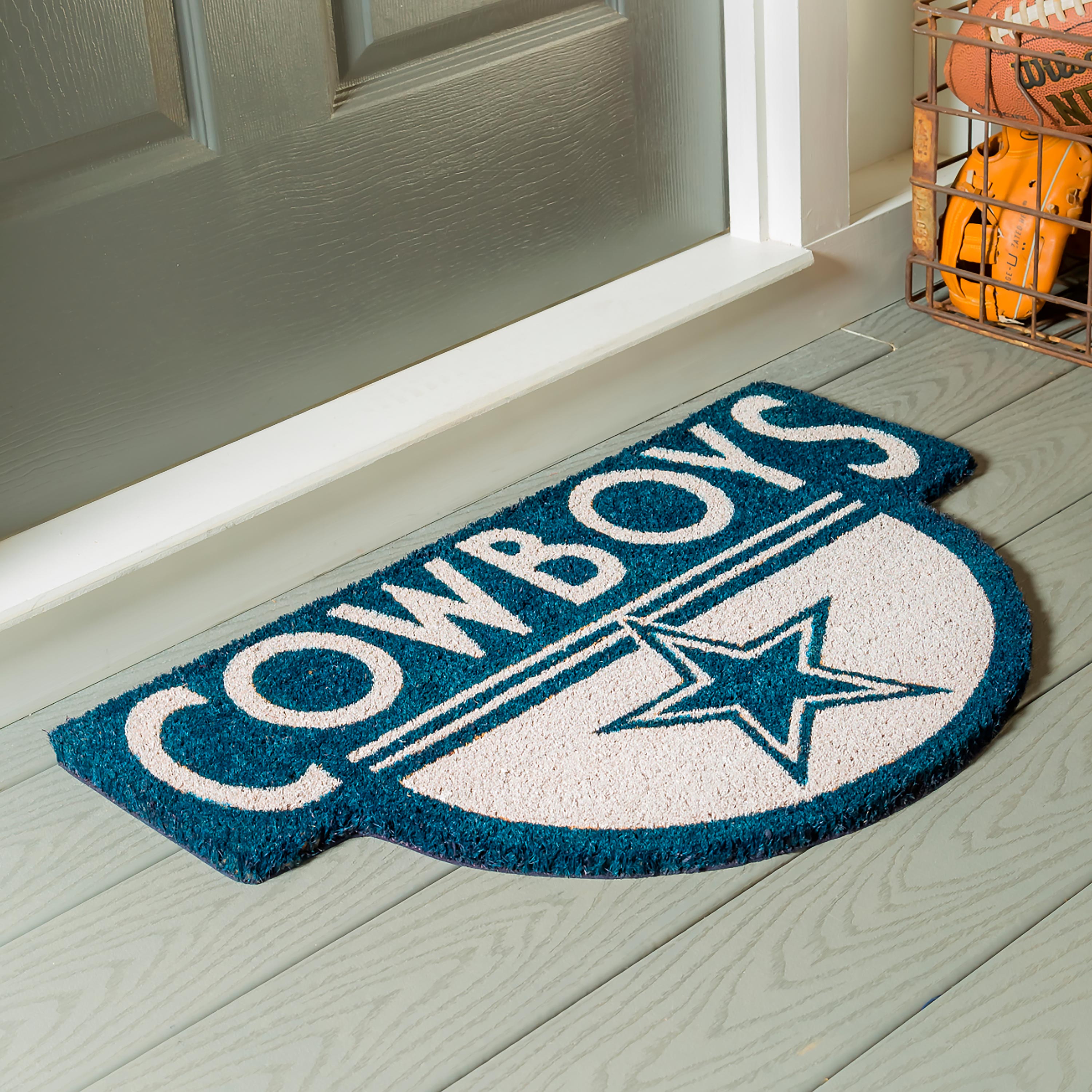 NFL Shaped Coir Door Mat, Cowboys - Sports Collectibles, Sports Memorabilia, Sports Fan Shop, Sports Gifts