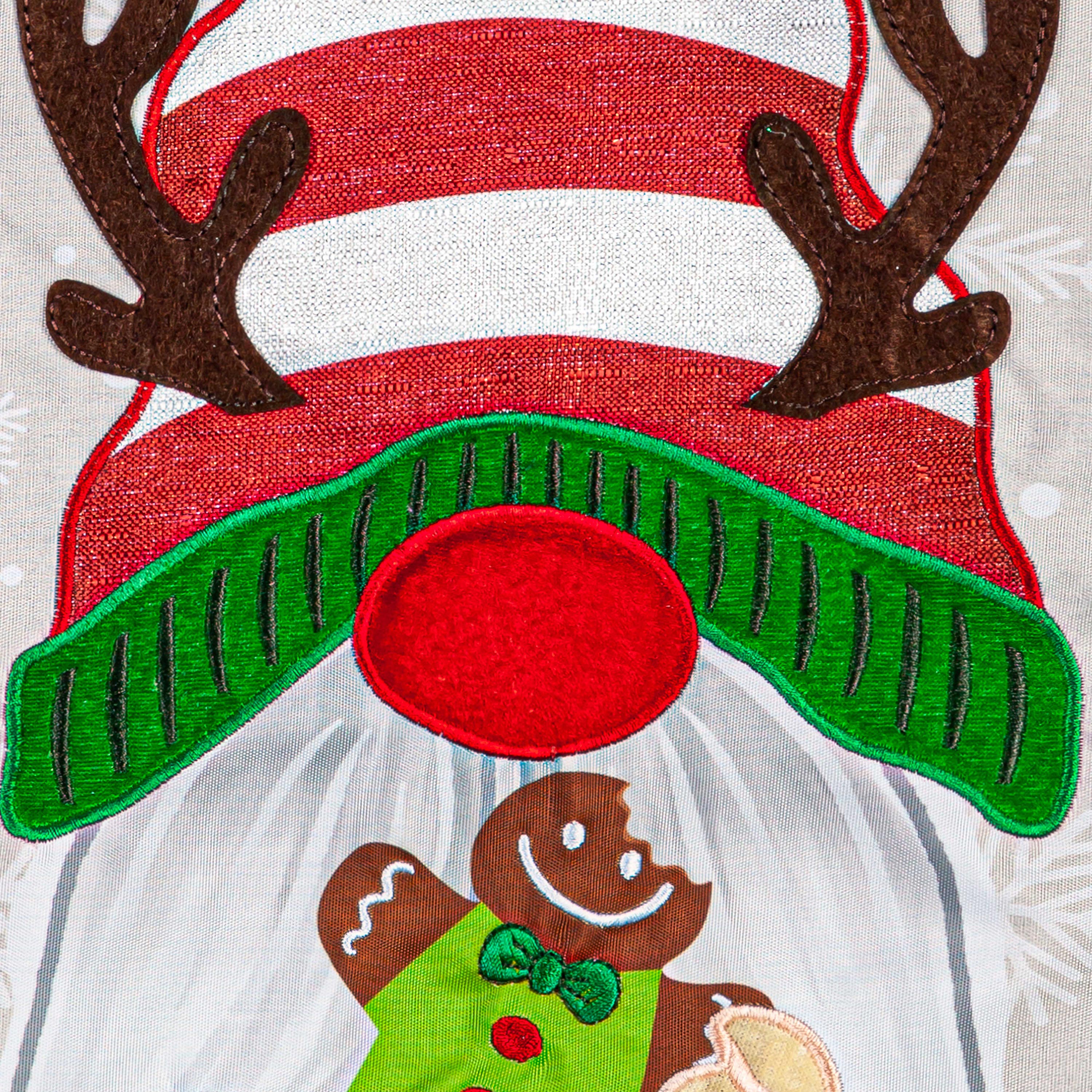 Holiday Gnome Applique Garden Flag - Sports Collectibles, Sports Memorabilia, Sports Fan Shop, Sports Gifts